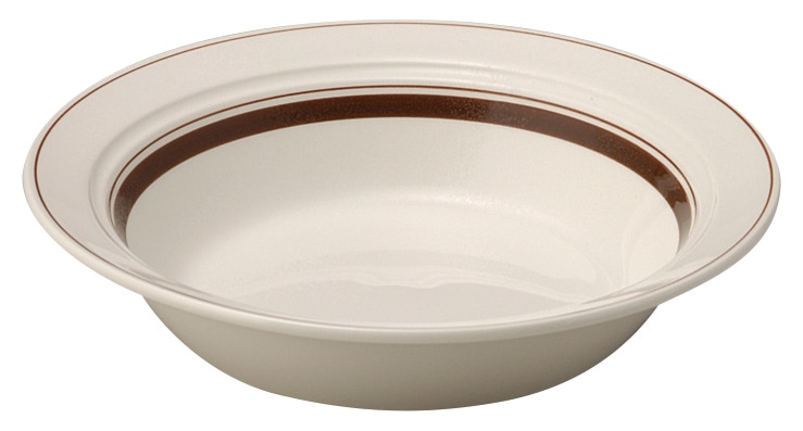 山万 カントリーサイド　ダークブラウン　22cmスープパスタ 1個（ご注文単位1個）【直送品】