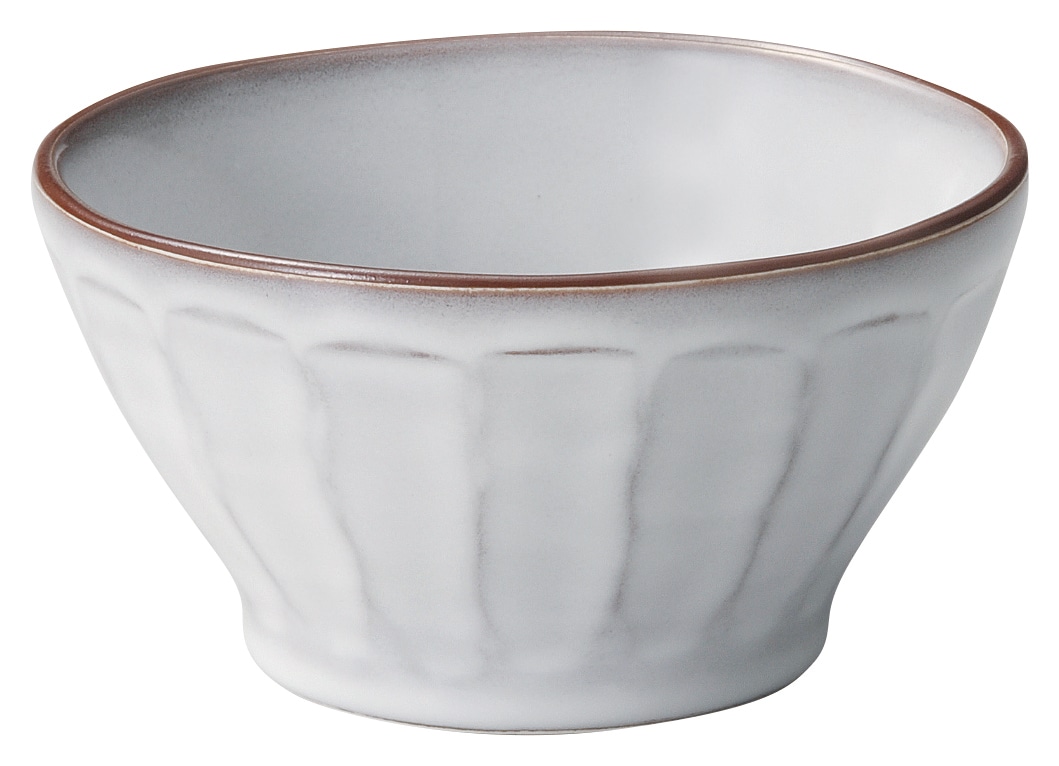 山万 ラフェルム　スモークホワイト　13cmカフェオレボウル 1個（ご注文単位1個）【直送品】