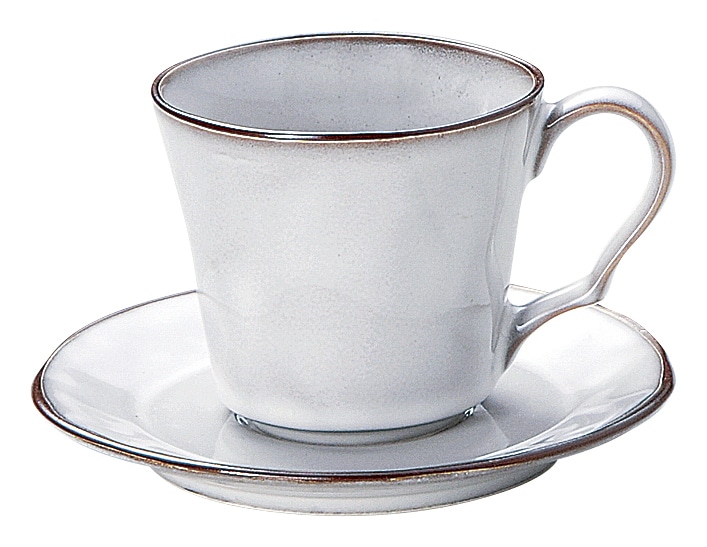 山万 ラフェルム スモークホワイト コーヒーカップ ※カップ単品のみ 1個(ご注文単位1個)【直送品】