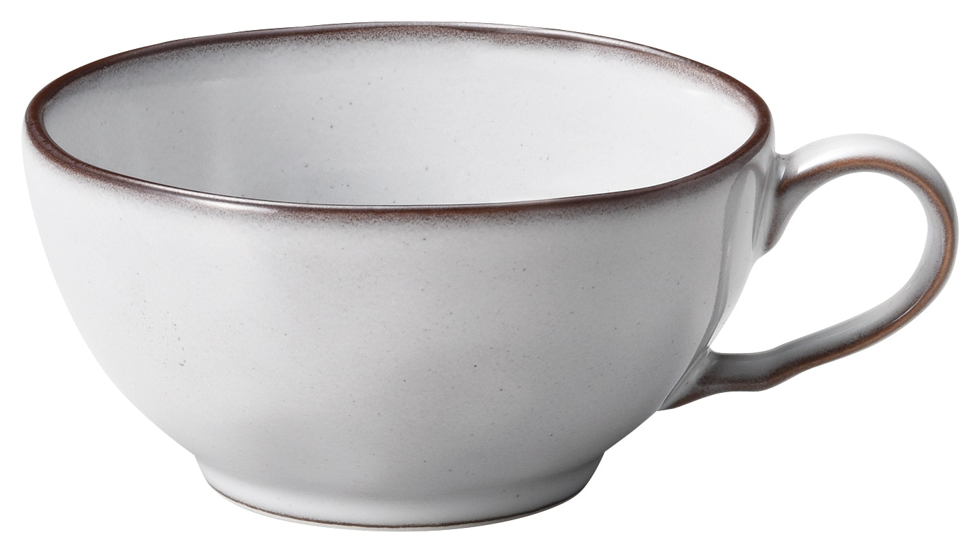 山万 ラフェルム　スモークホワイト　片手スープカップ 1個（ご注文単位1個）【直送品】