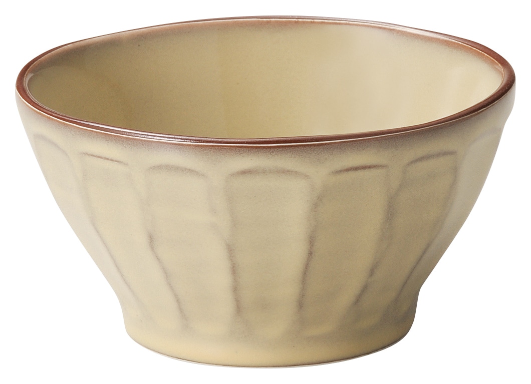 山万 ラフェルム　シナモンベージュ　13cmカフェオレボウル 1個（ご注文単位1個）【直送品】