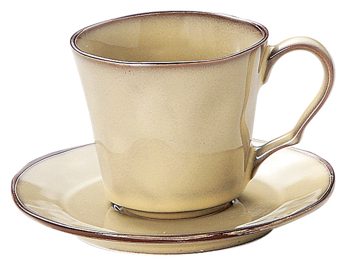 山万 ラフェルム シナモンベージュ コーヒーカップ ※カップ単品のみ 1個(ご注文単位1個)【直送品】