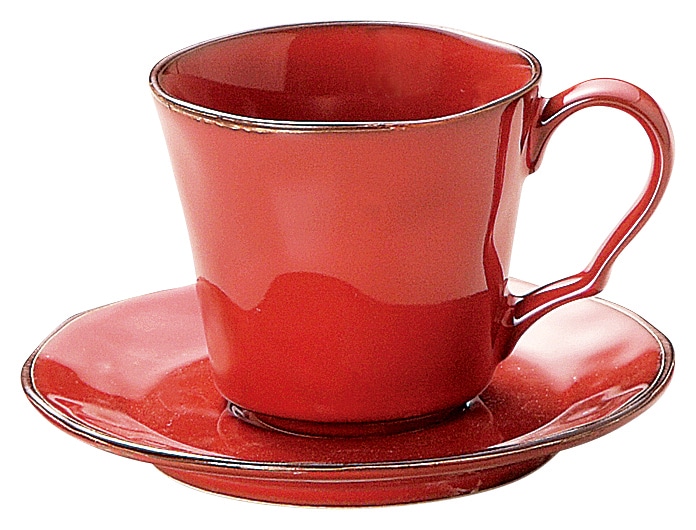 山万 ラフェルム ウ゛ィンテージレッド コーヒーカップ ※カップ単品のみ 1個(ご注文単位1個)【直送品】
