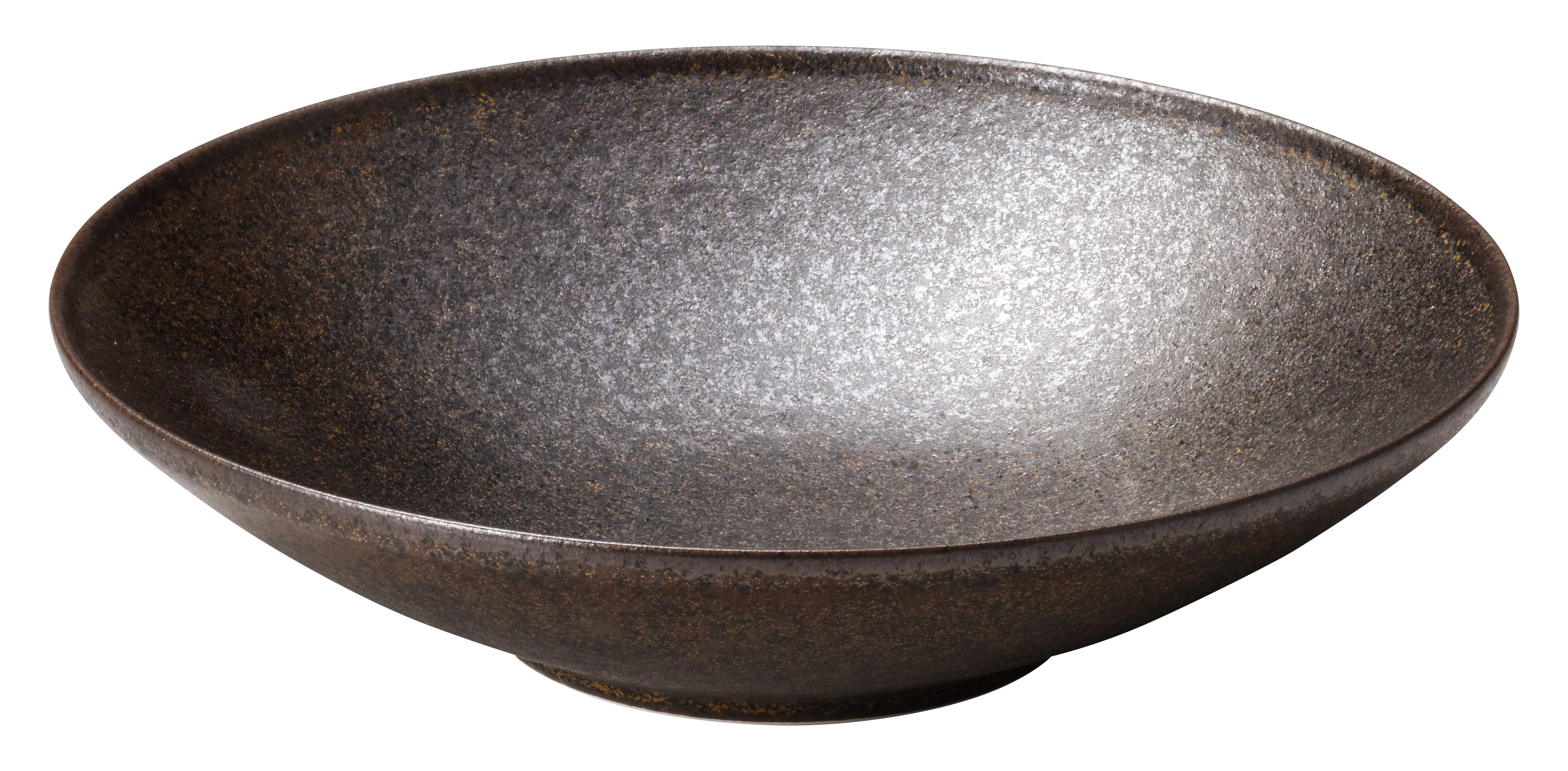 山万 フィノ　クリスタルブラウン　23.5cm浅ボウル 1個（ご注文単位1個）【直送品】