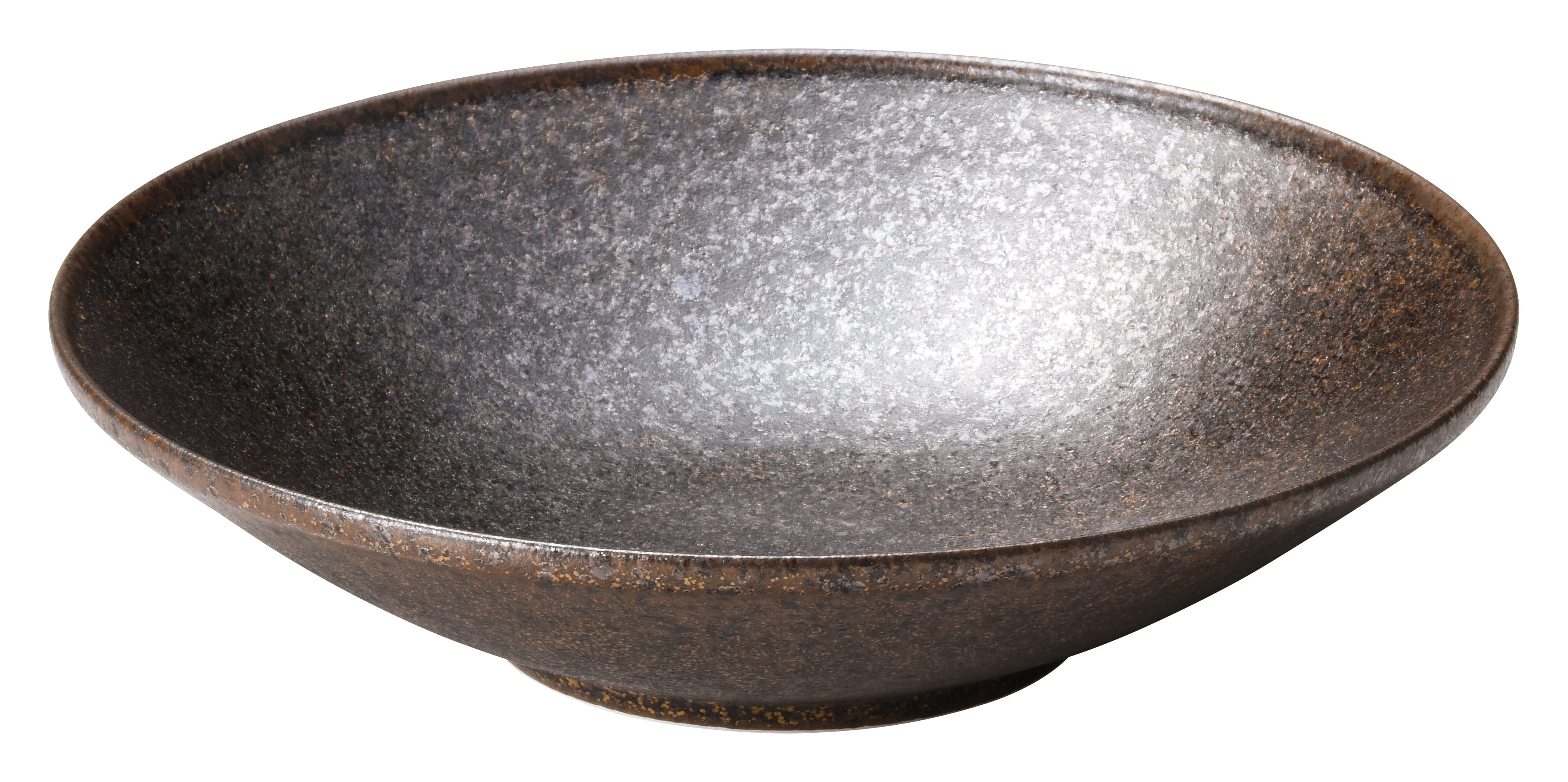 山万 フィノ　クリスタルブラウン　20cm浅ボウル 1個（ご注文単位1個）【直送品】