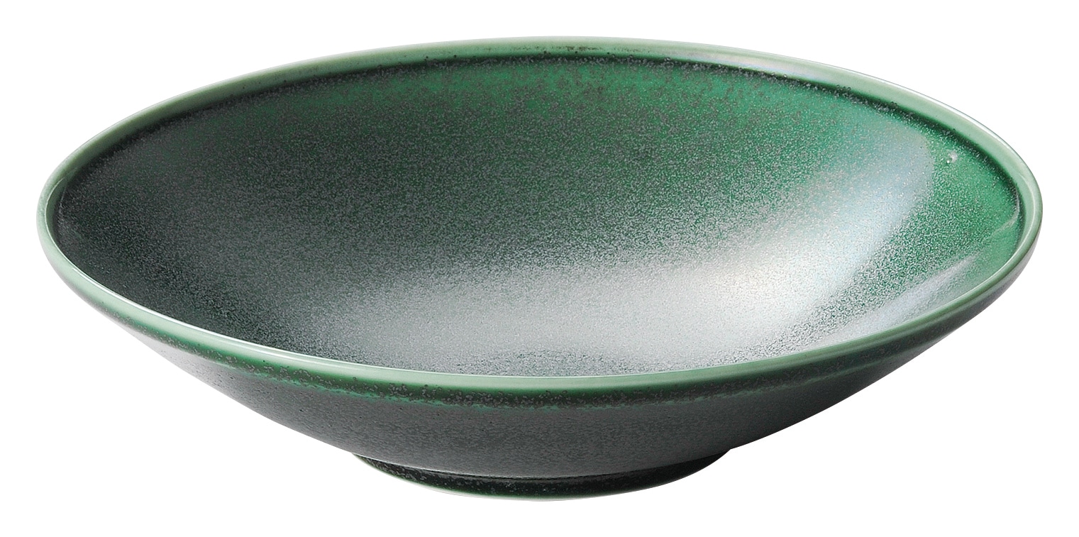 山万 フィノ　アイビーグリーン　20cm浅ボウル 1個（ご注文単位1個）【直送品】