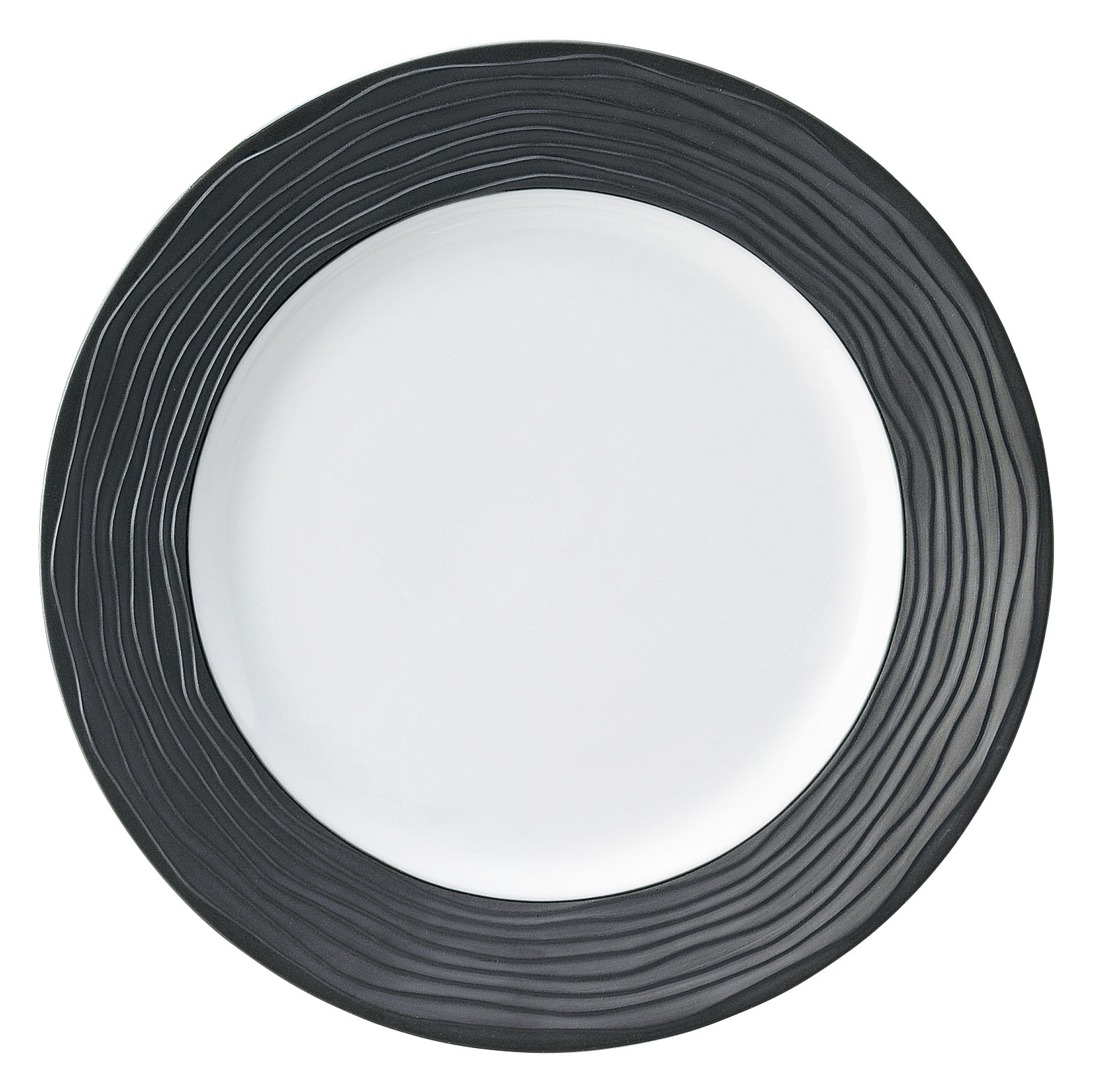 山万 グラウ゛ェール スワレ 27cmリムプレート リムブラック 1個(ご注文単位1個)【直送品】