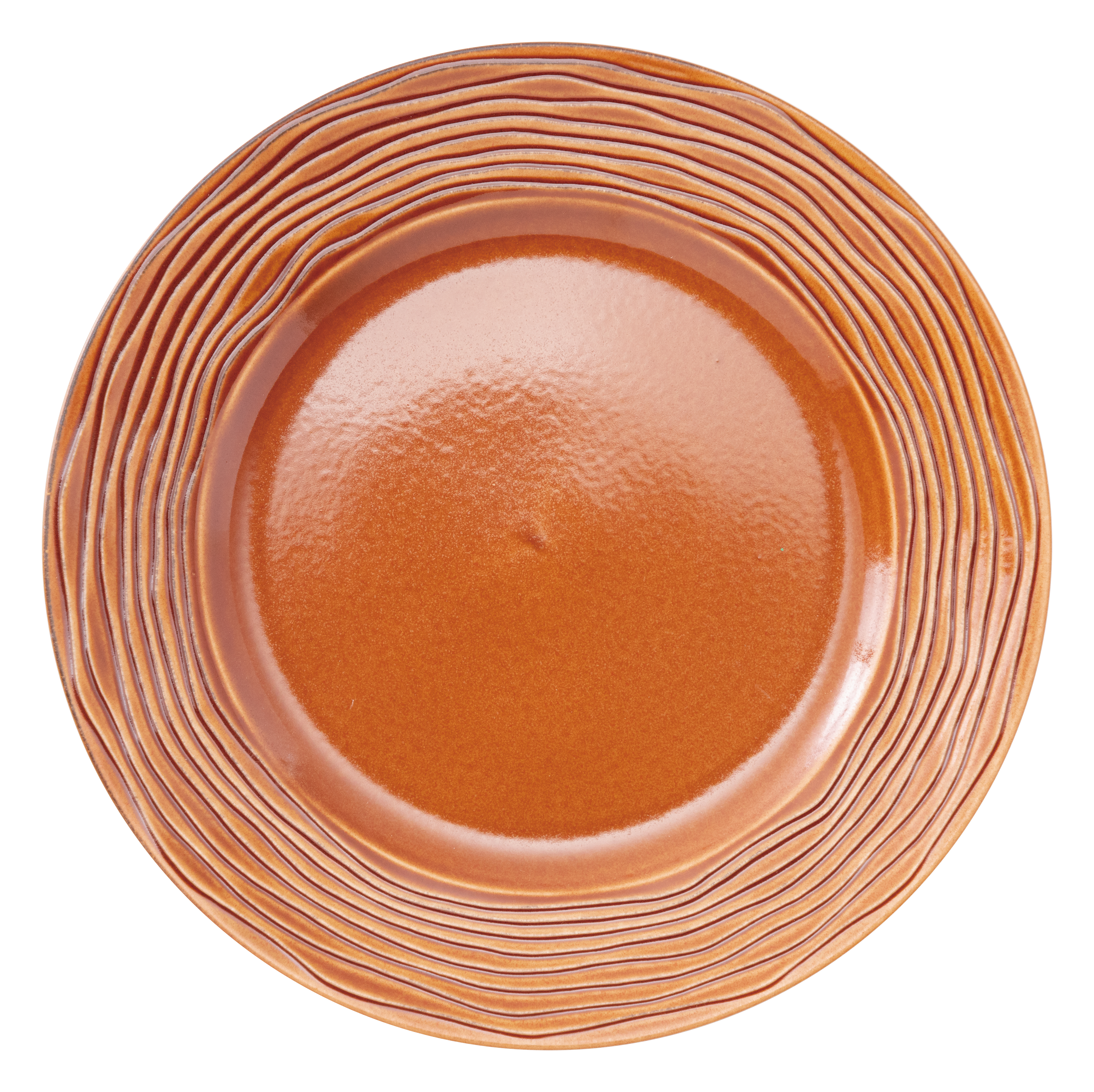 山万 グラウ゛ェール　ウォールナット　27cmリムプレート 1個（ご注文単位1個）【直送品】