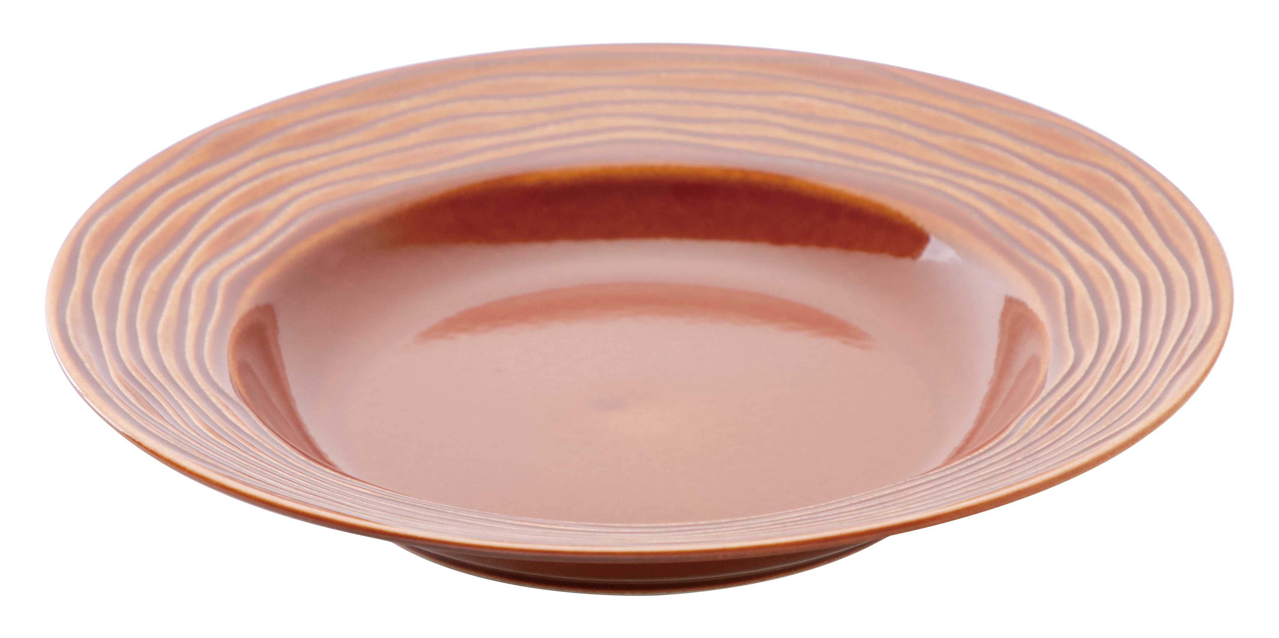 山万 グラウ゛ェール ウォールナット 25.5cmリムスープボウル 1個(ご注文単位1個)【直送品】