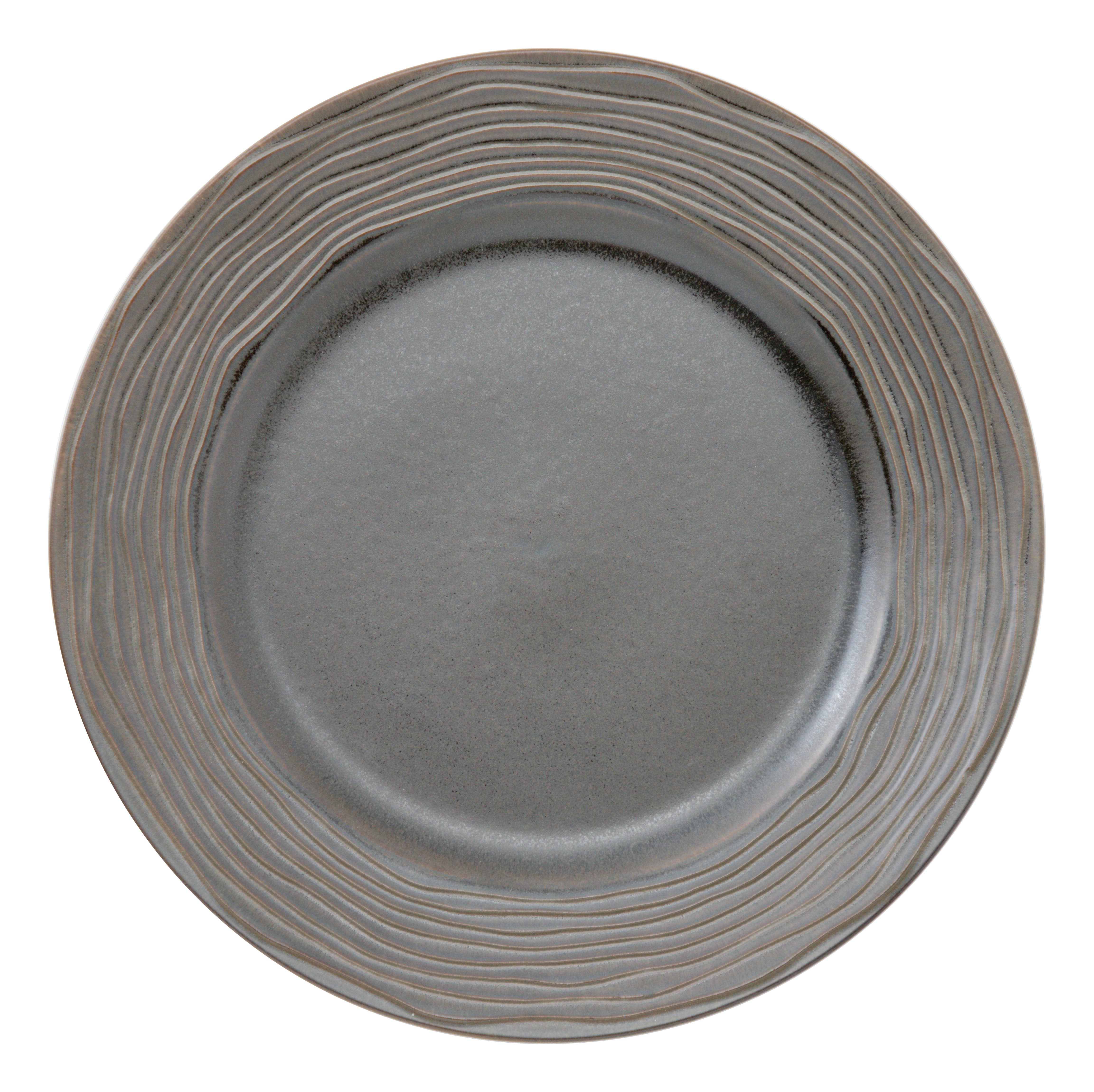 山万 グラウ゛ェール　ラバブラウン　27cmリムプレート 1個（ご注文単位1個）【直送品】