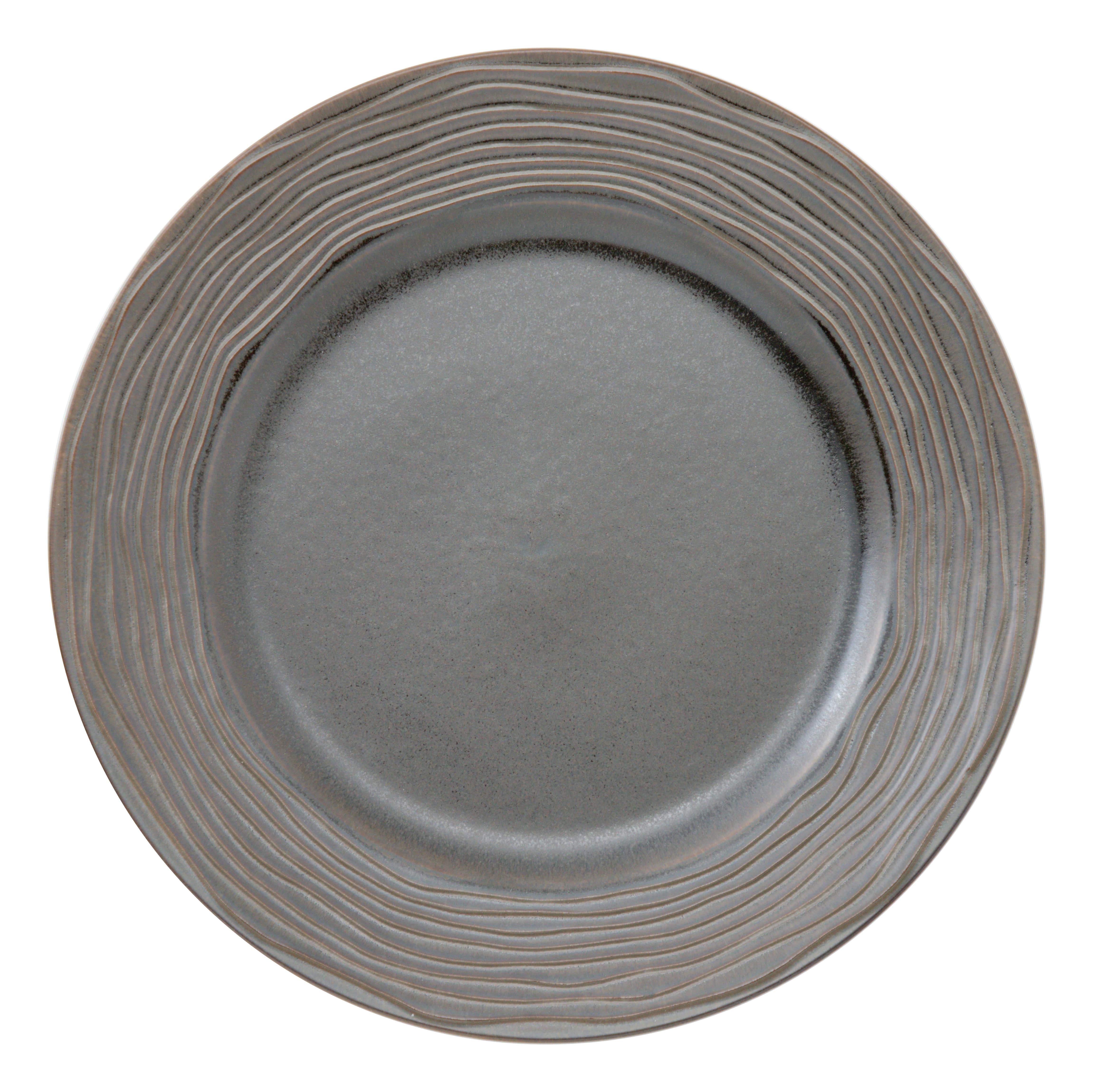 山万 グラウ゛ェール　ラバブラウン　17.5cmプレート 1個（ご注文単位1個）【直送品】