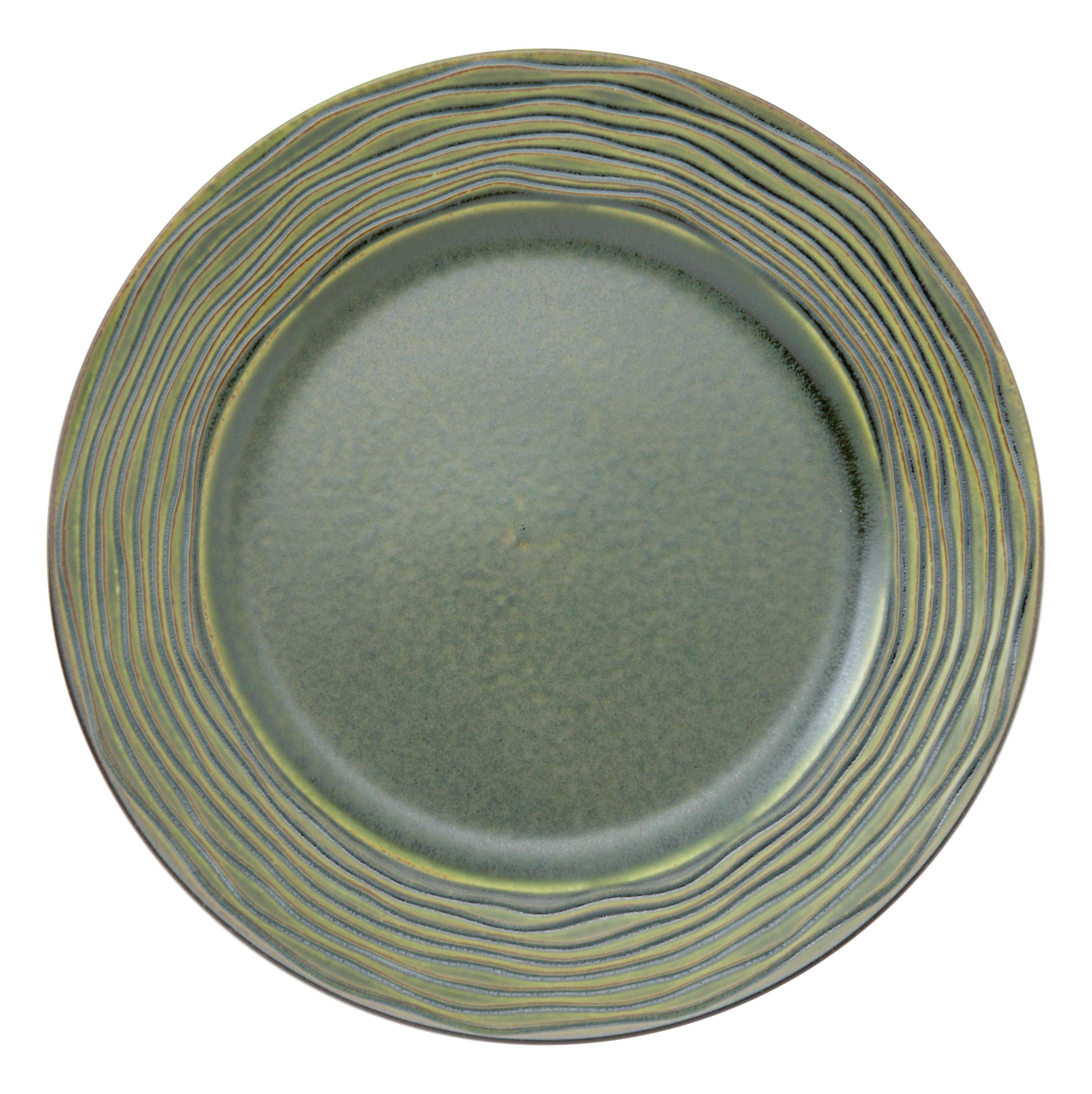 山万 グラウ゛ェール　プレーリーグリーン　17.5cmプレート 1個（ご注文単位1個）【直送品】