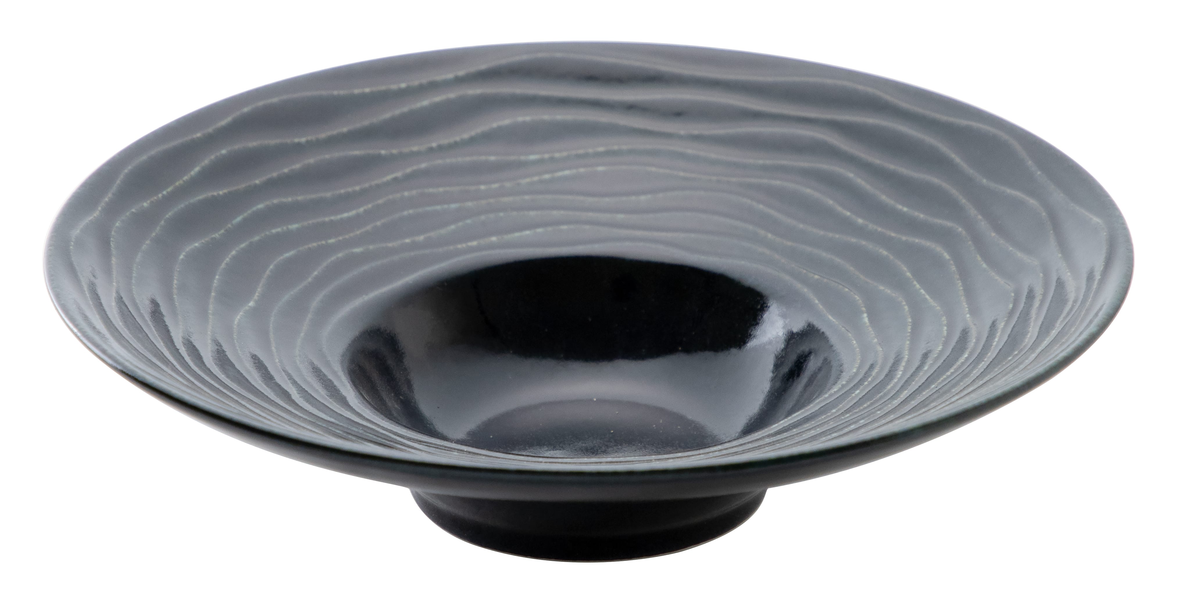 山万 グラウ゛ェール　アビスブルー　23cmブロードリムボウル 1個（ご注文単位1個）【直送品】