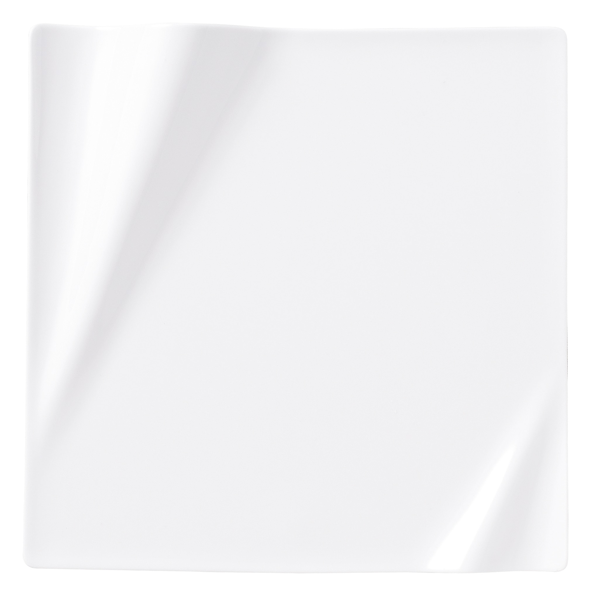 山万 ネプチューン ピュアホワイト 28cmスクエアープレート 1個(ご注文単位1個)【直送品】