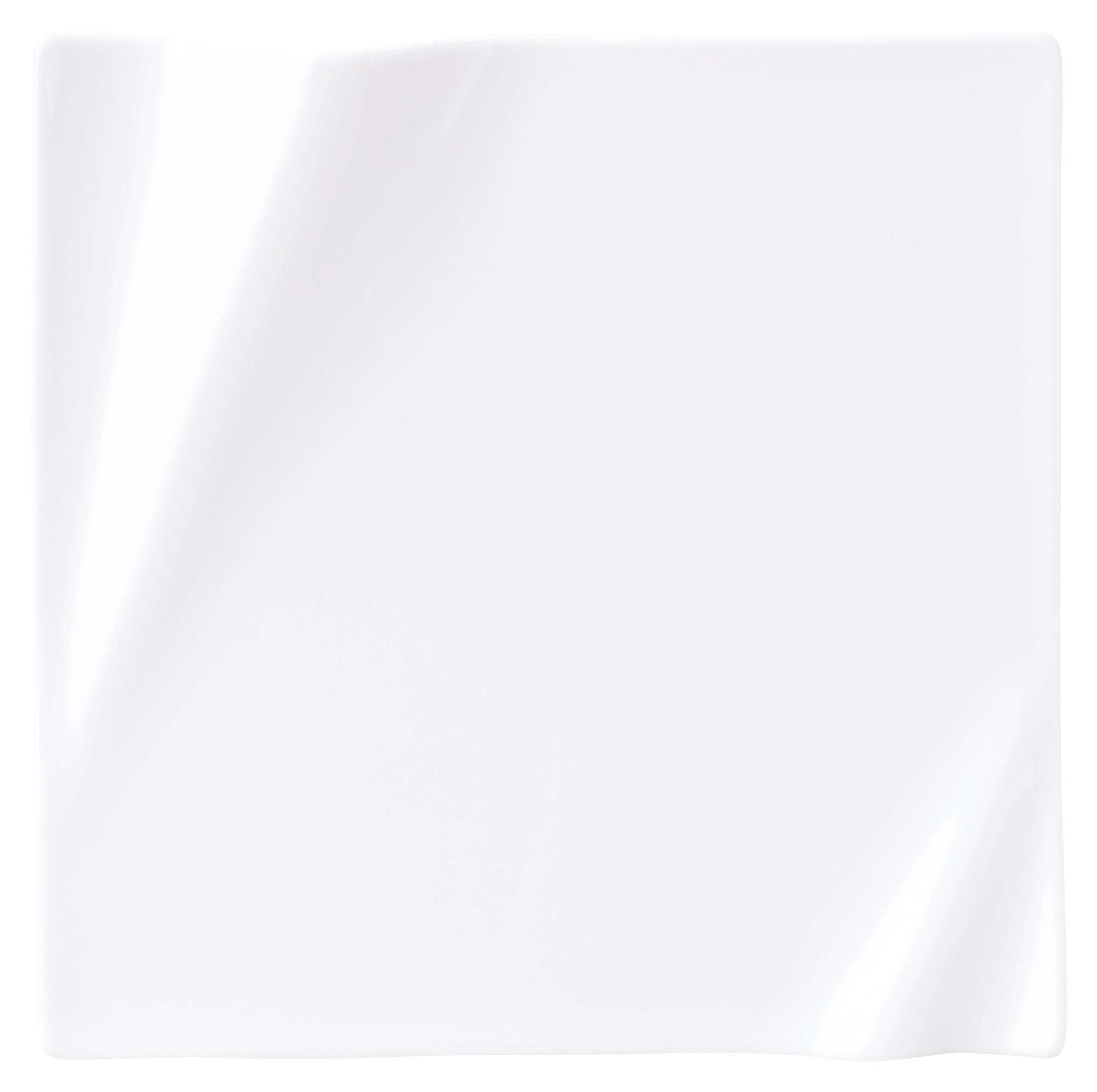 山万 ネプチューン ピュアホワイト 25cmスクエアープレート 1個(ご注文単位1個)【直送品】