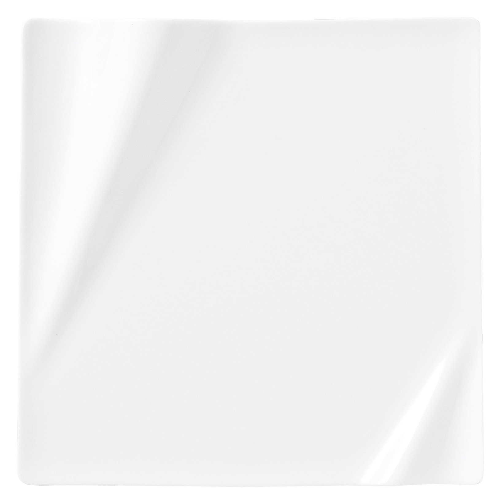 山万 ネプチューン ピュアホワイト 23cmスクエアープレート 1個(ご注文単位1個)【直送品】