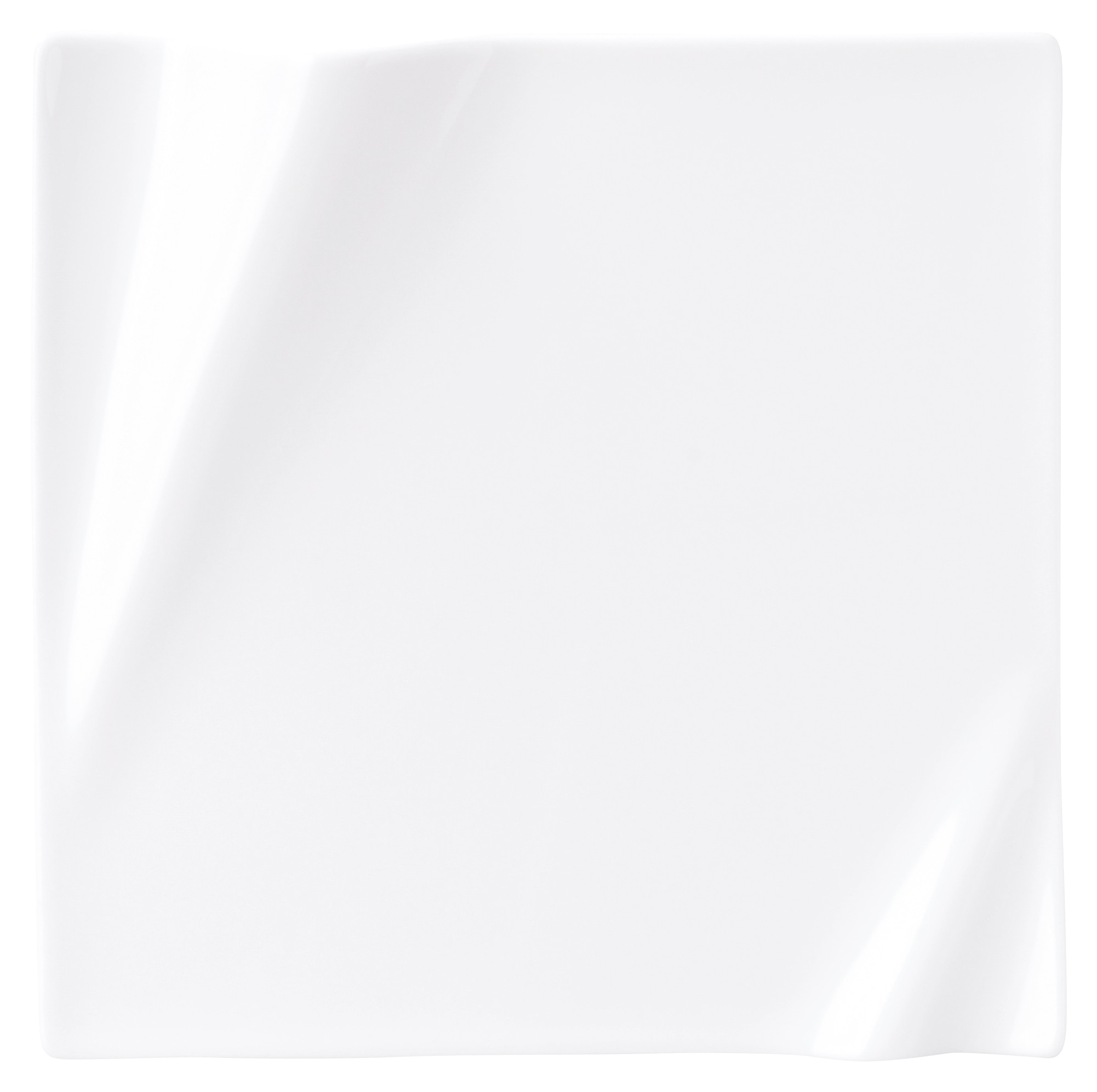 山万 ネプチューン ピュアホワイト 15.5cmスクエアープレート 1個(ご注文単位1個)【直送品】