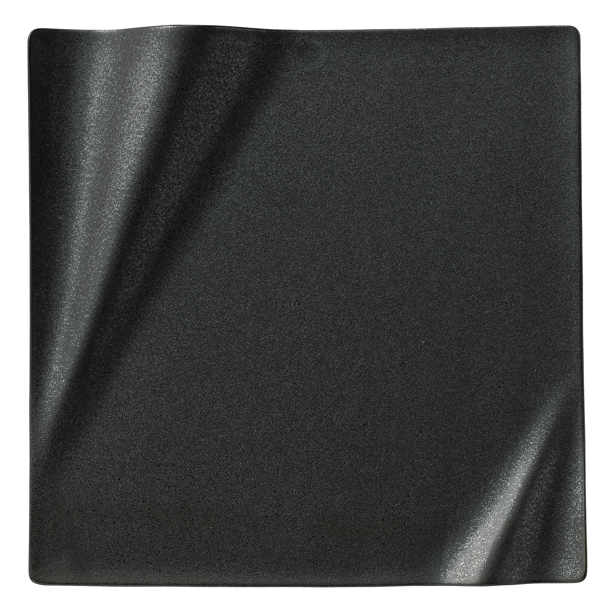山万 ネプチューン クリスタルブラック 28cmスクエアープレート 1個(ご注文単位1個)【直送品】
