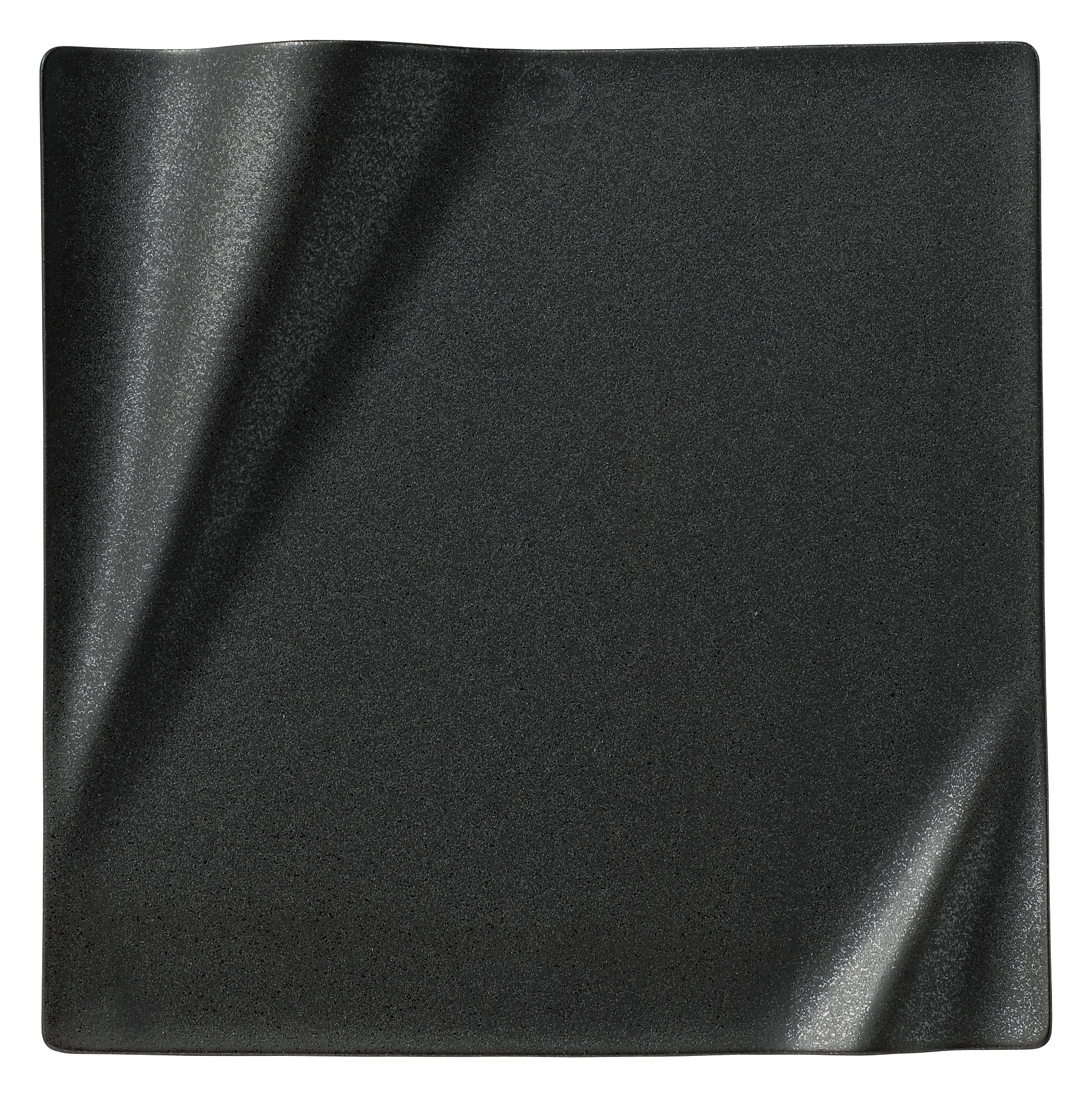 山万 ネプチューン クリスタルブラック 25cmスクエアープレート 1個(ご注文単位1個)【直送品】