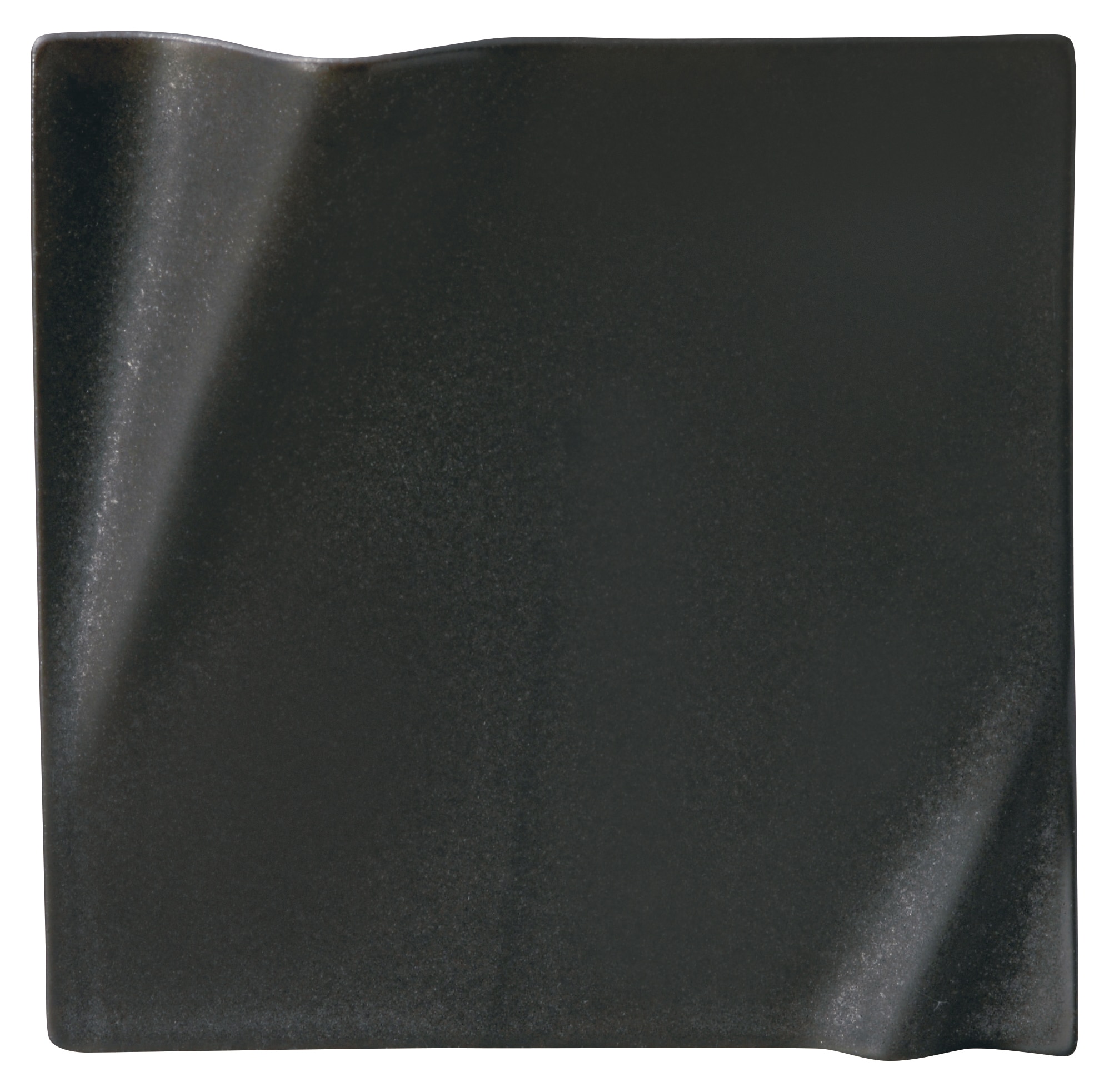 山万 ネプチューン クリスタルブラック 23cmスクエアープレート 1個(ご注文単位1個)【直送品】