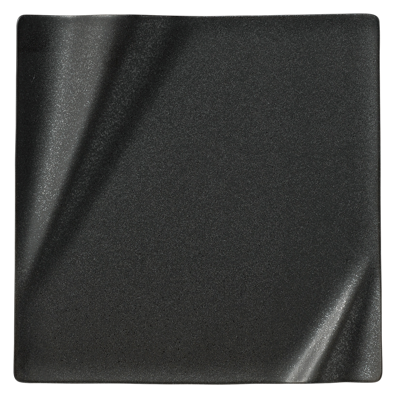 山万 ネプチューン クリスタルブラック 20cmスクエアープレート 1個(ご注文単位1個)【直送品】
