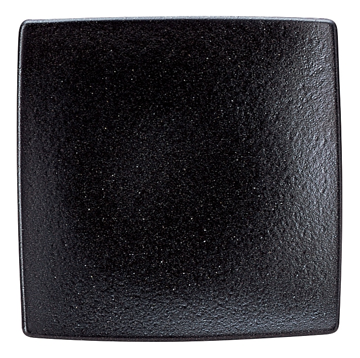 山万 エボニー 25cmスクエアープレート 1個(ご注文単位1個)【直送品】