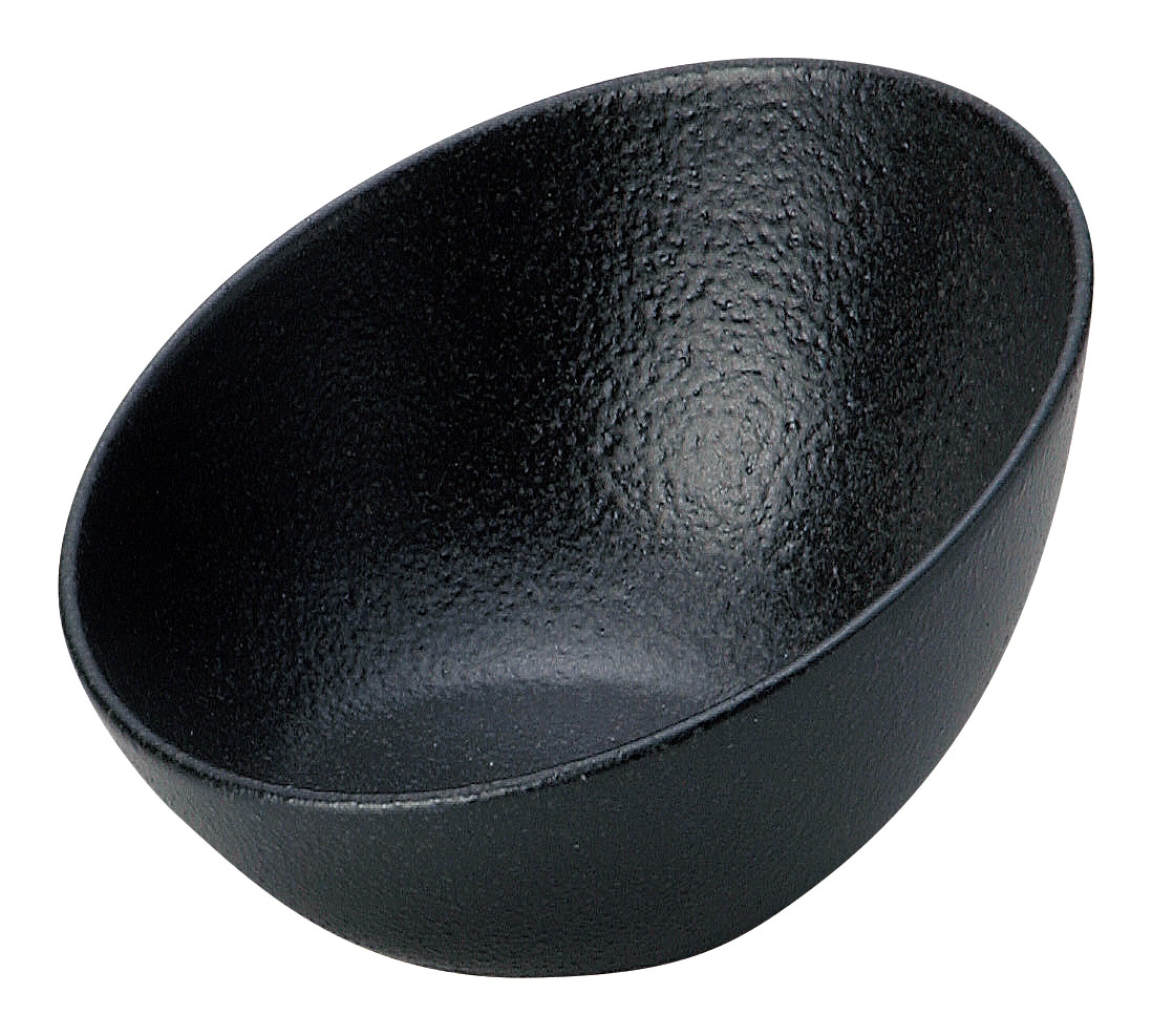 山万 黒檀　17cmスラントボウル 1個（ご注文単位1個）【直送品】