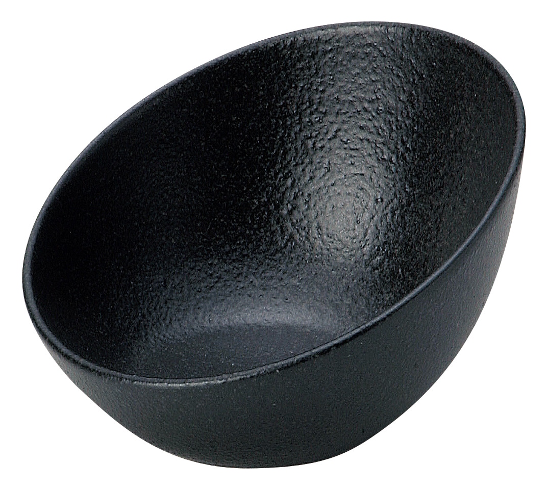 山万 黒檀　7cmスラント珍味 1個（ご注文単位1個）【直送品】