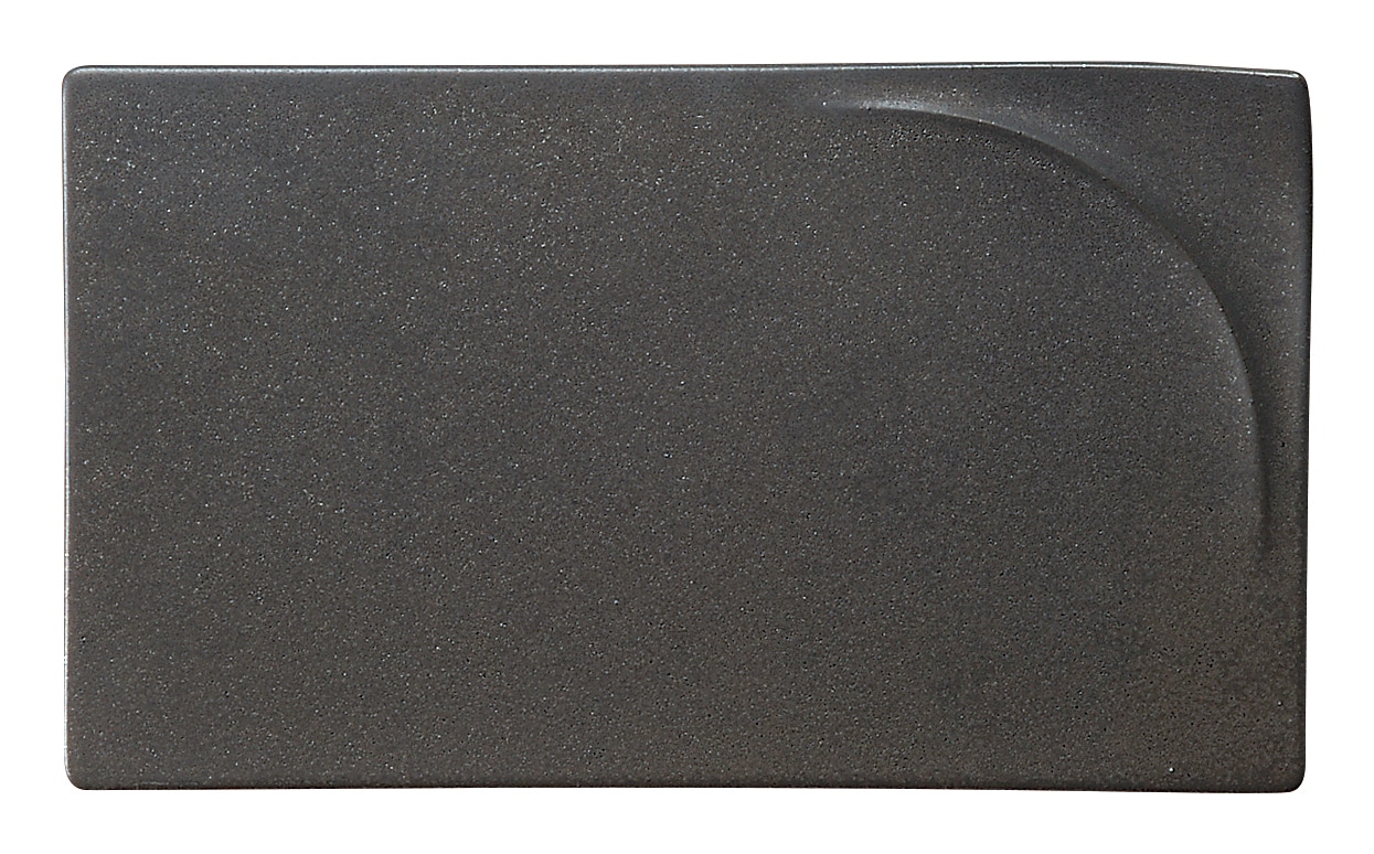 山万 アルコ クリスタルブラック 25cm長角プレート 1個(ご注文単位1個)【直送品】