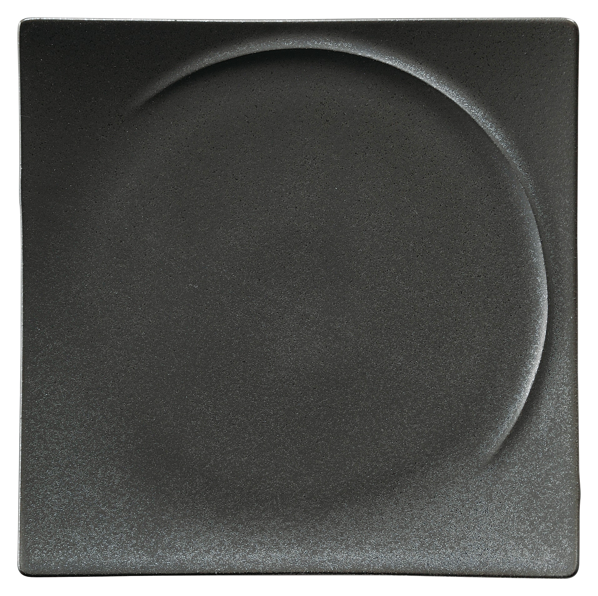 山万 アルコ クリスタルブラック 23cmスクエアープレート 1個(ご注文単位1個)【直送品】