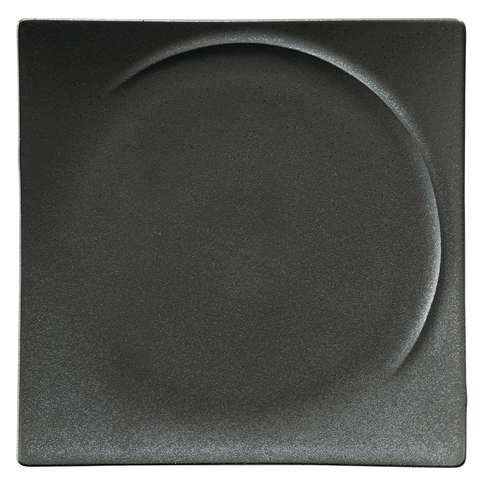 山万 アルコ クリスタルブラック 21cmスクエアープレート 1個(ご注文単位1個)【直送品】