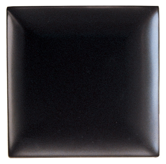 山万 パティオ　マットブラック　14cm角皿 1個（ご注文単位1個）【直送品】