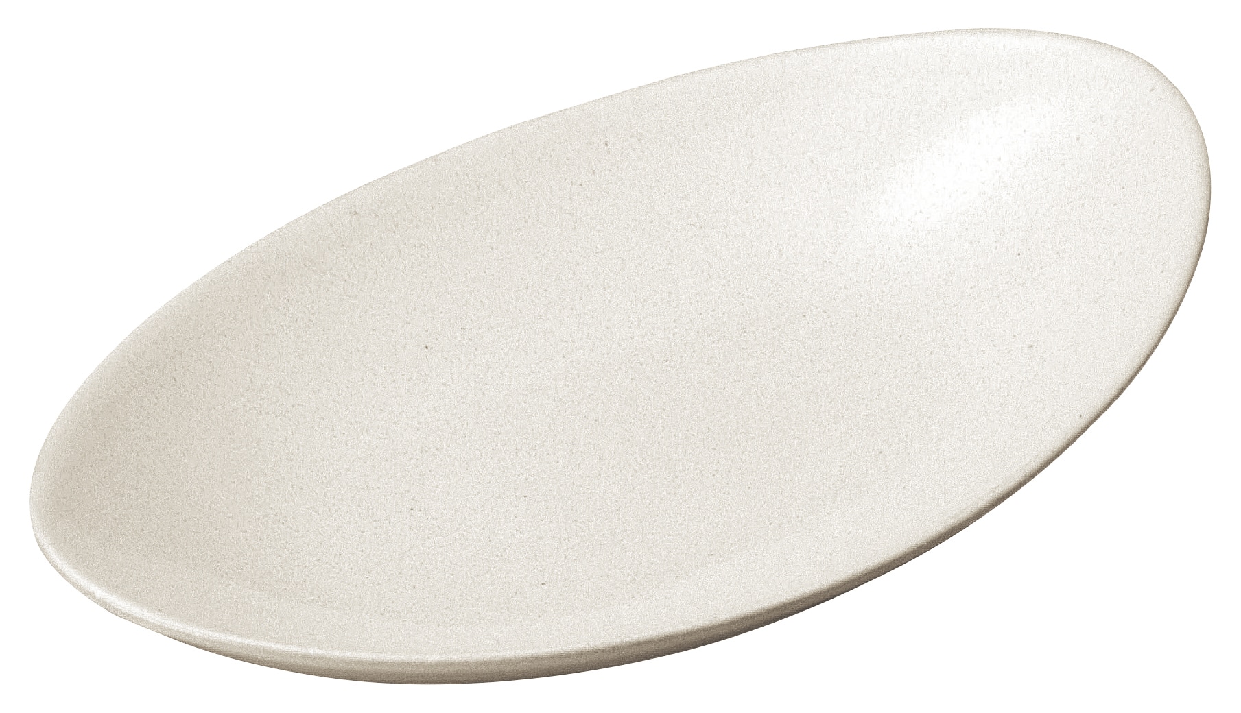 山万 パティオ　オフホワイト　23.5cmカヌーディッシュ 1個（ご注文単位1個）【直送品】