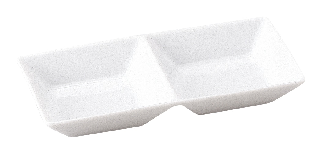 山万 スクエアー　2連深皿 1個（ご注文単位1個）【直送品】