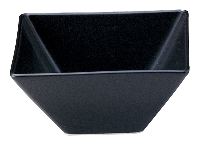 山万 スクエアー　マットブラック　13cm深ボウル 1個（ご注文単位1個）【直送品】