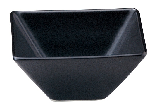 山万 スクエアー　マットブラック　10cm深ボウル 1個（ご注文単位1個）【直送品】