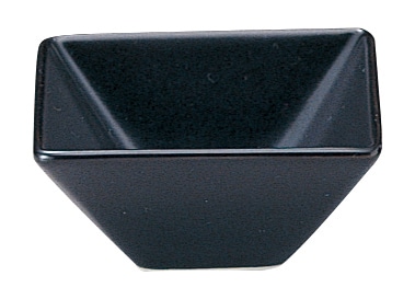 山万 スクエアー　マットブラック　7cm深ボウル 1個（ご注文単位1個）【直送品】