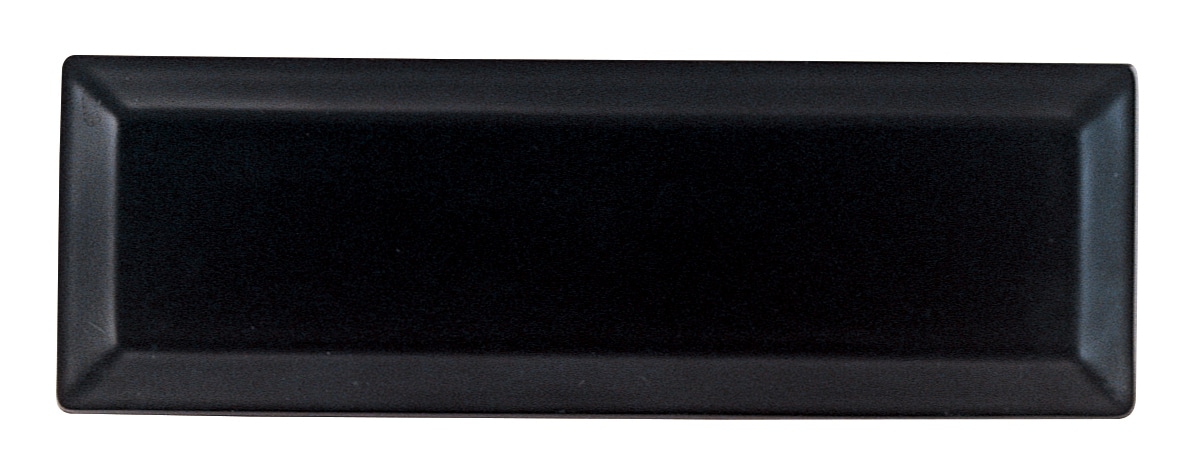 山万 スクエアー　マットブラック　31cm細長角皿 1個（ご注文単位1個）【直送品】