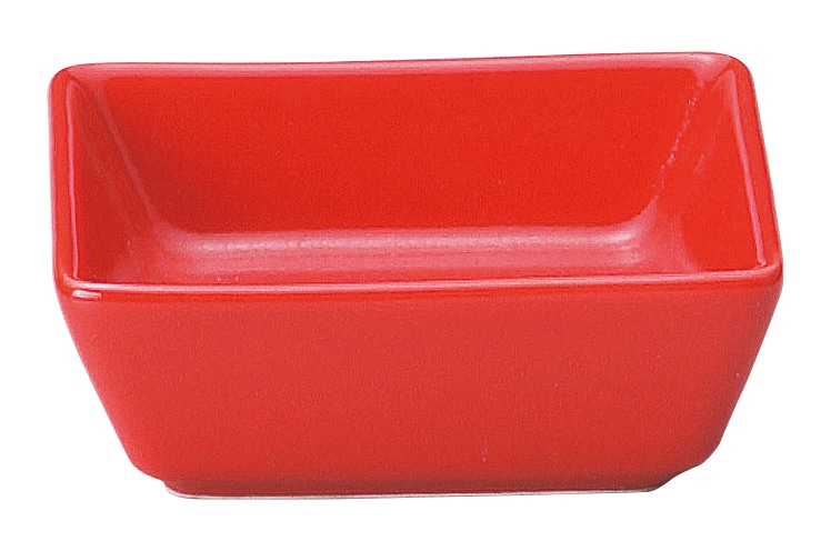山万 スパイアー　レッド　6.5cm角ボウル 1個（ご注文単位1個）【直送品】