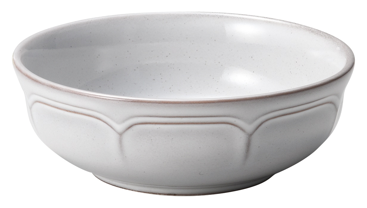 山万 ラフィネ　スモークホワイト　12cmボウル 1個（ご注文単位1個）【直送品】