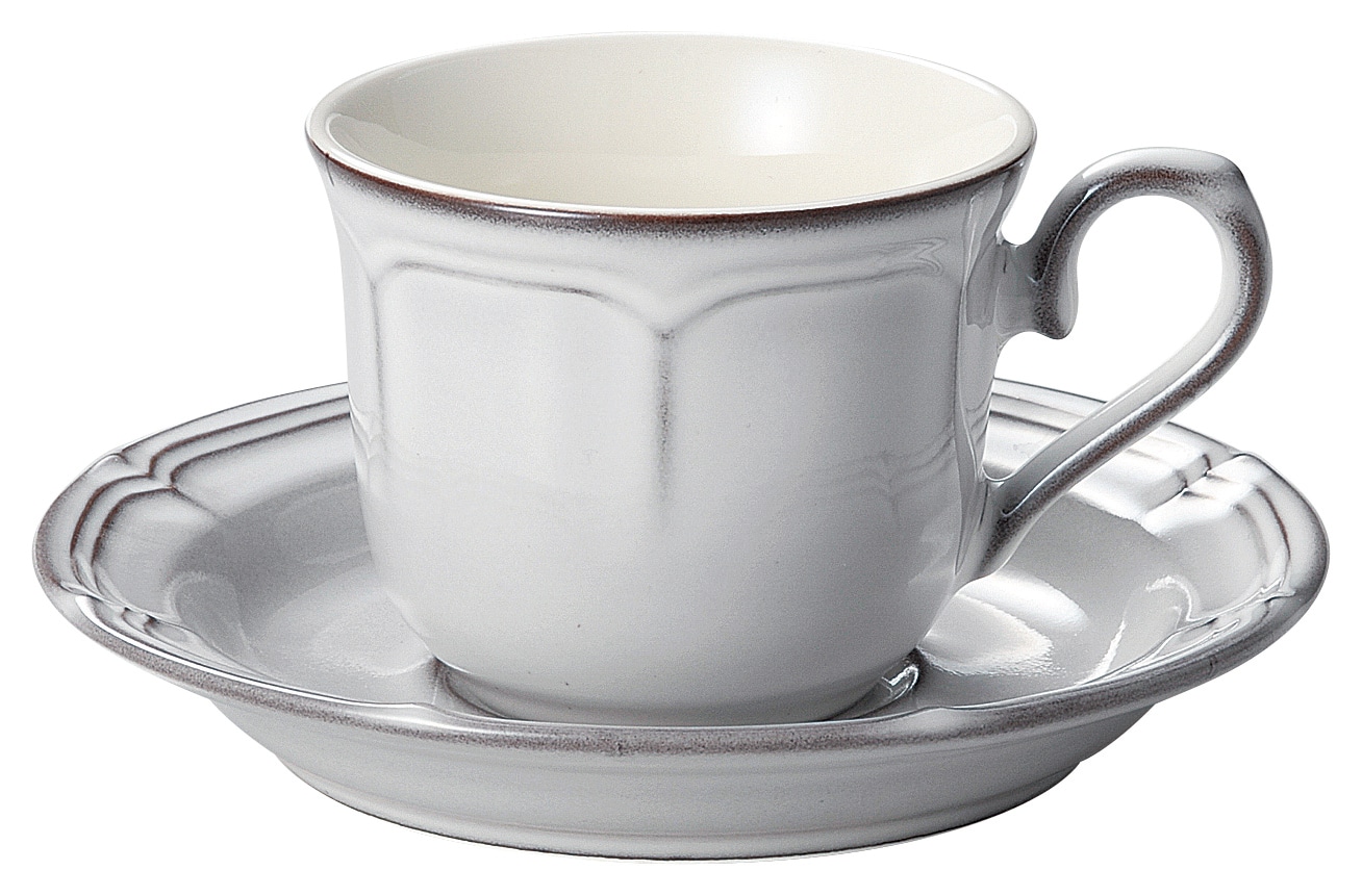 山万 ラフィネ　スモークホワイト　コーヒーカップ ※カップ単品のみ 1個（ご注文単位1個）【直送品】
