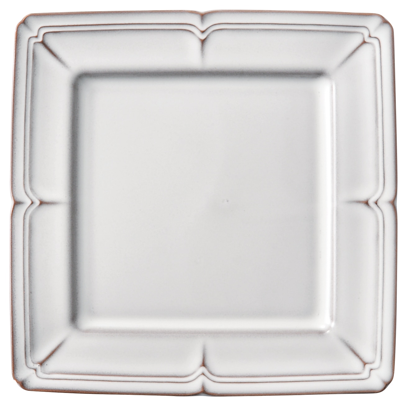 山万 ラフィネ　スモークホワイト　27.5cmスクエアープレート 1個（ご注文単位1個）【直送品】