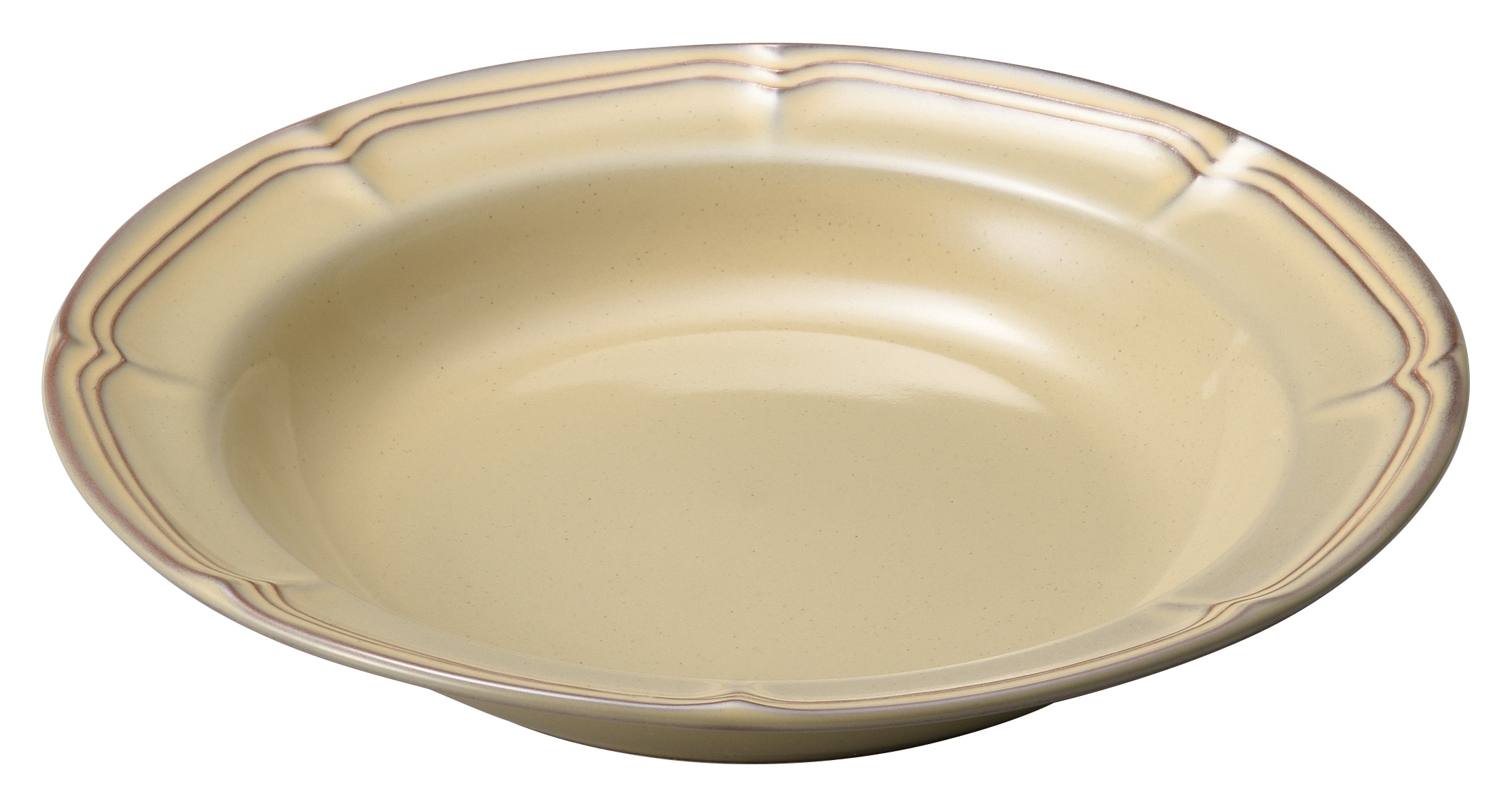 山万 ラフィネ　シナモンベージュ　25.5cmパスタボウル 1個（ご注文単位1個）【直送品】