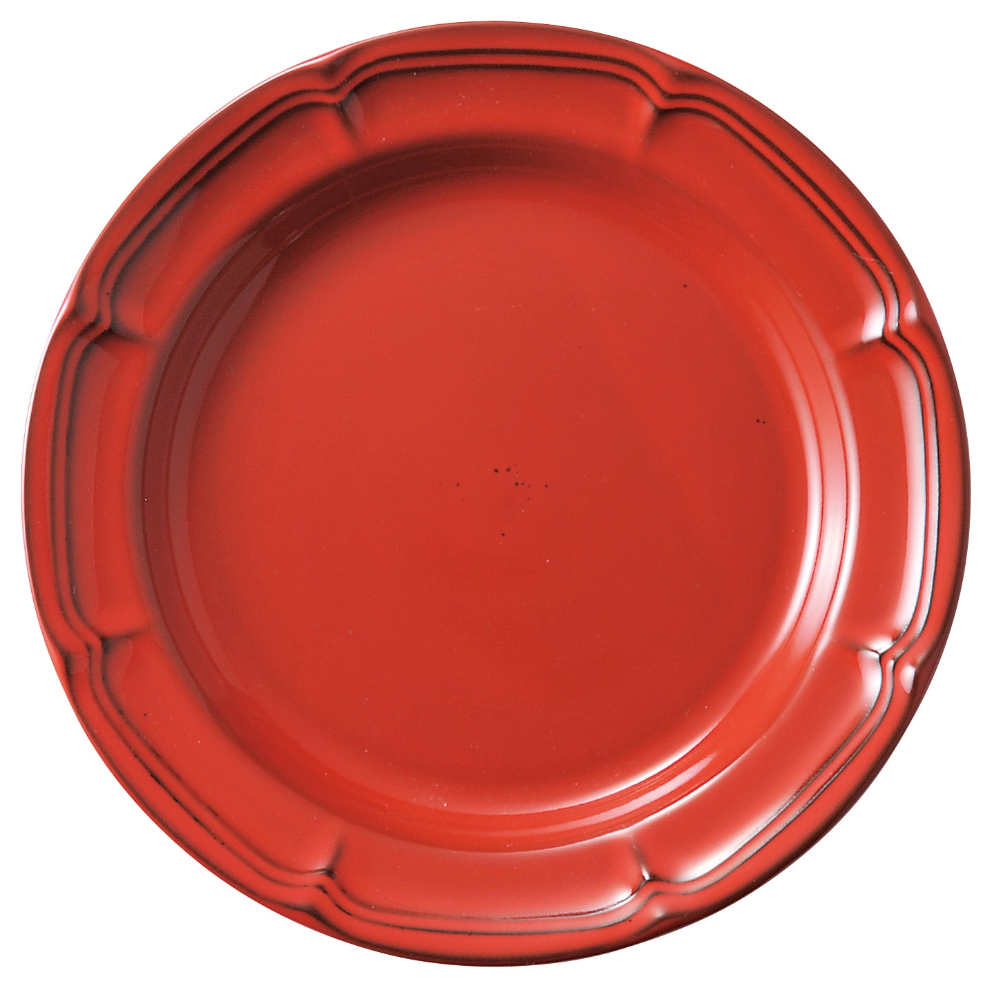 山万 ラフィネ　ウ゛ィンテージレッド　26cmリムプレート 1個（ご注文単位1個）【直送品】