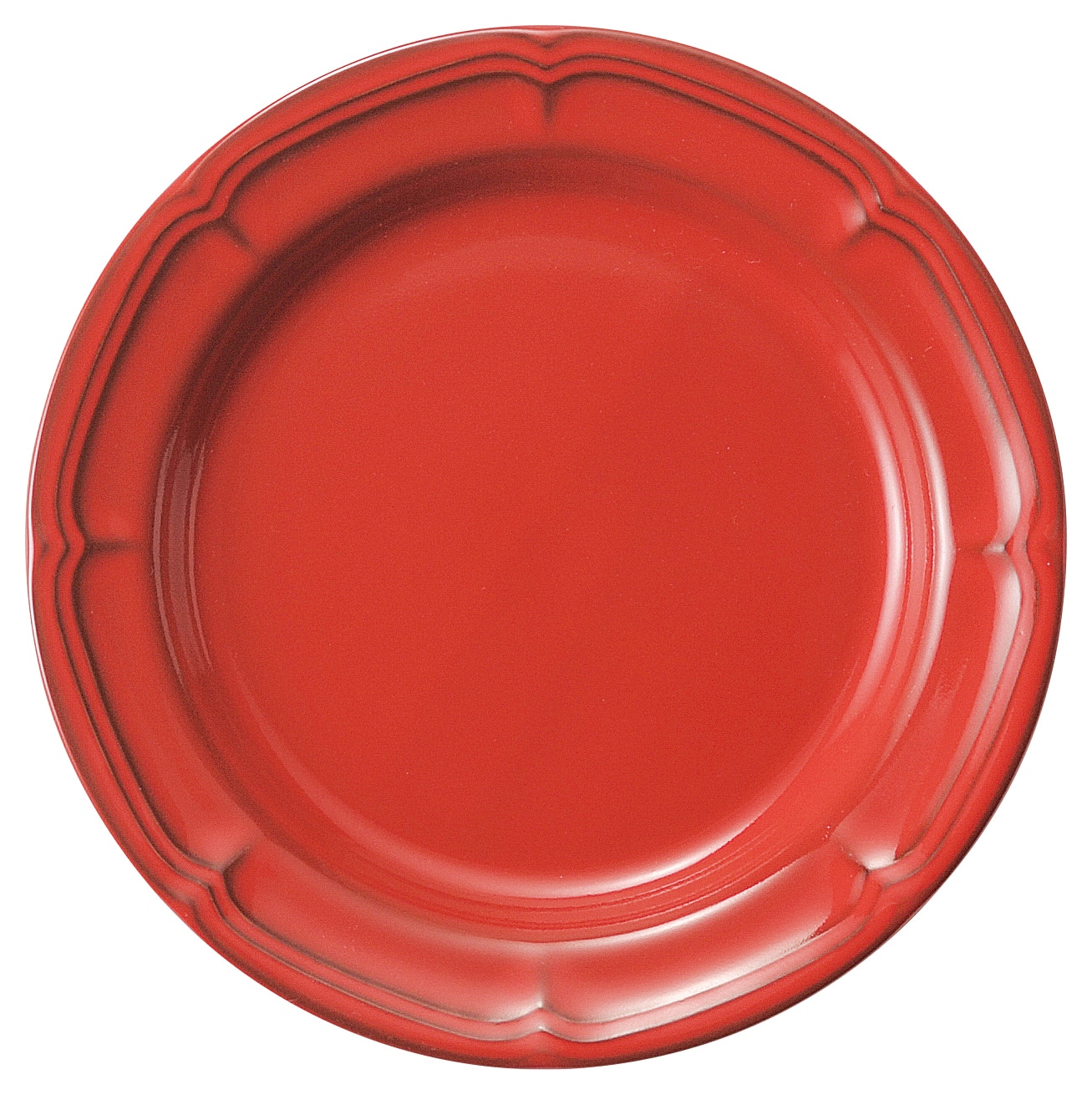 山万 ラフィネ　ウ゛ィンテージレッド　16cmリムプレート 1個（ご注文単位1個）【直送品】