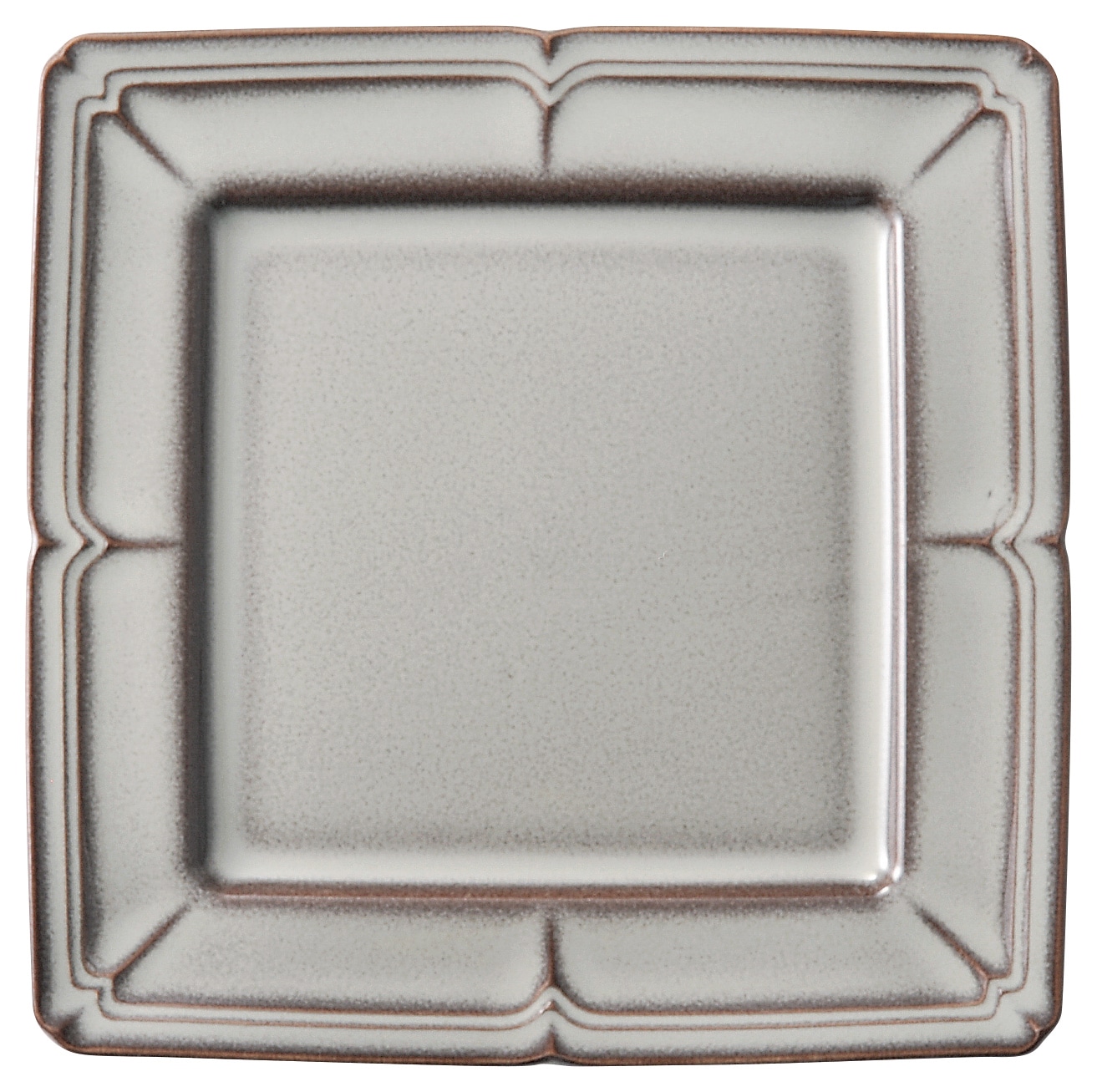 山万 ラフィネ　ストームグレー　27.5cmスクエアープレート 1個（ご注文単位1個）【直送品】