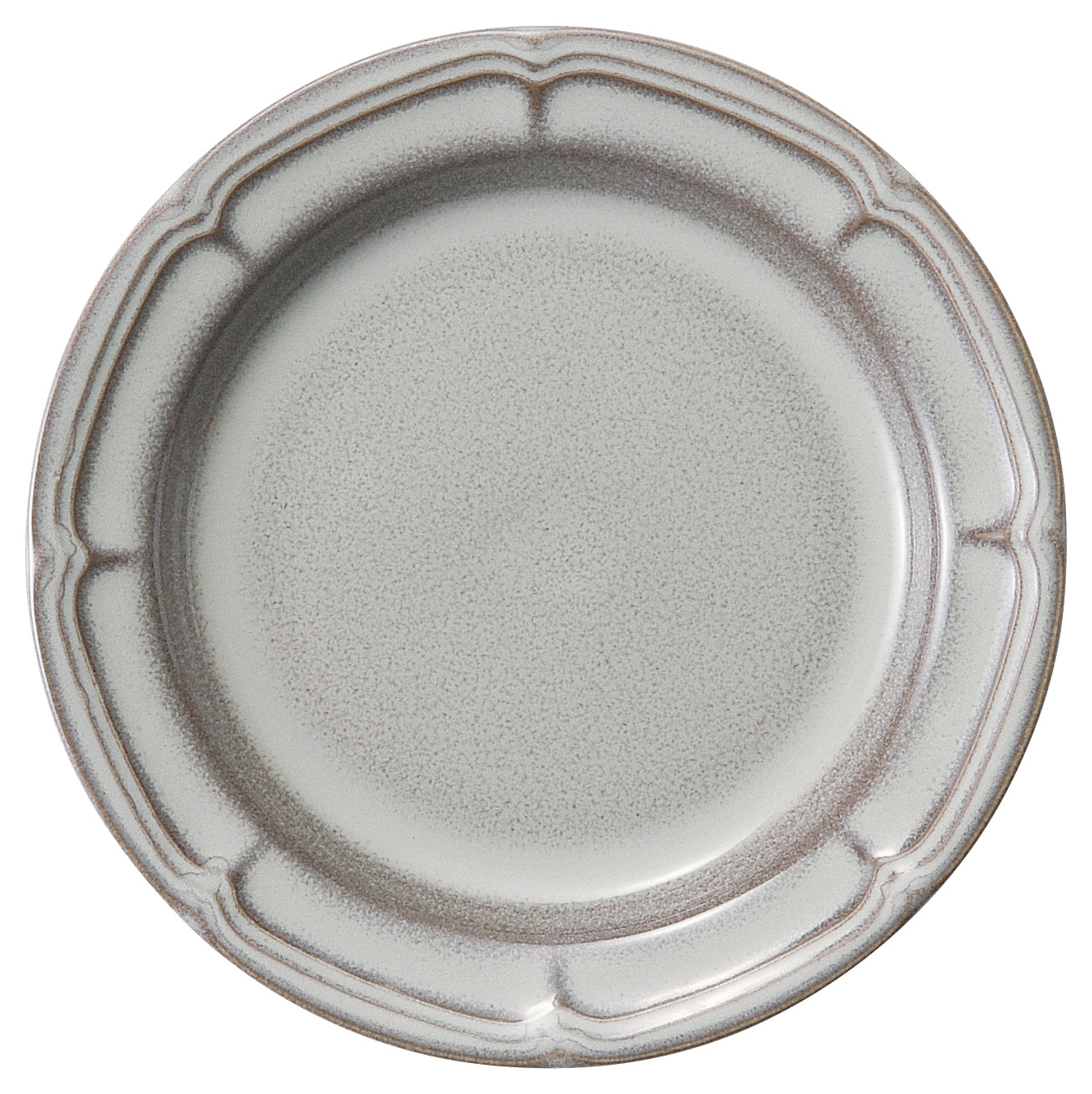 山万 ラフィネ　ストームグレー　17.5cmリムプレート 1個（ご注文単位1個）【直送品】