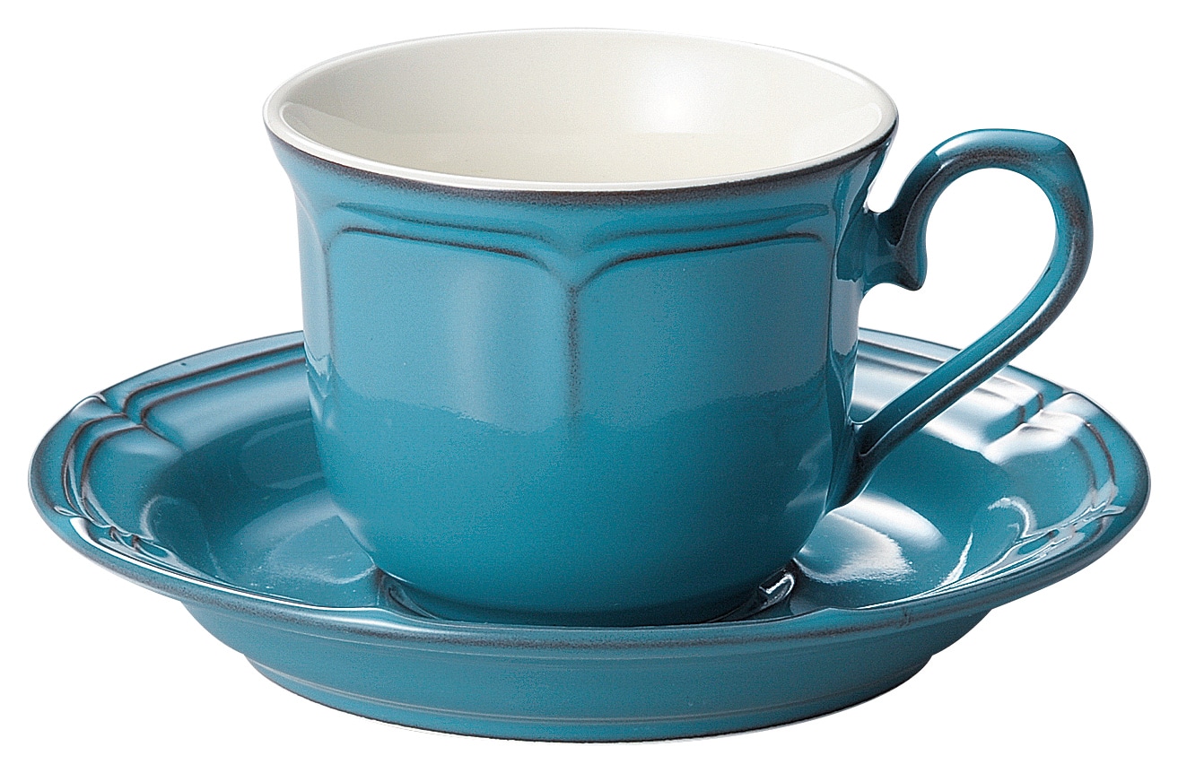山万 ラフィネ　アンティークブルー　コーヒーカップ ※カップ単品のみ 1個（ご注文単位1個）【直送品】