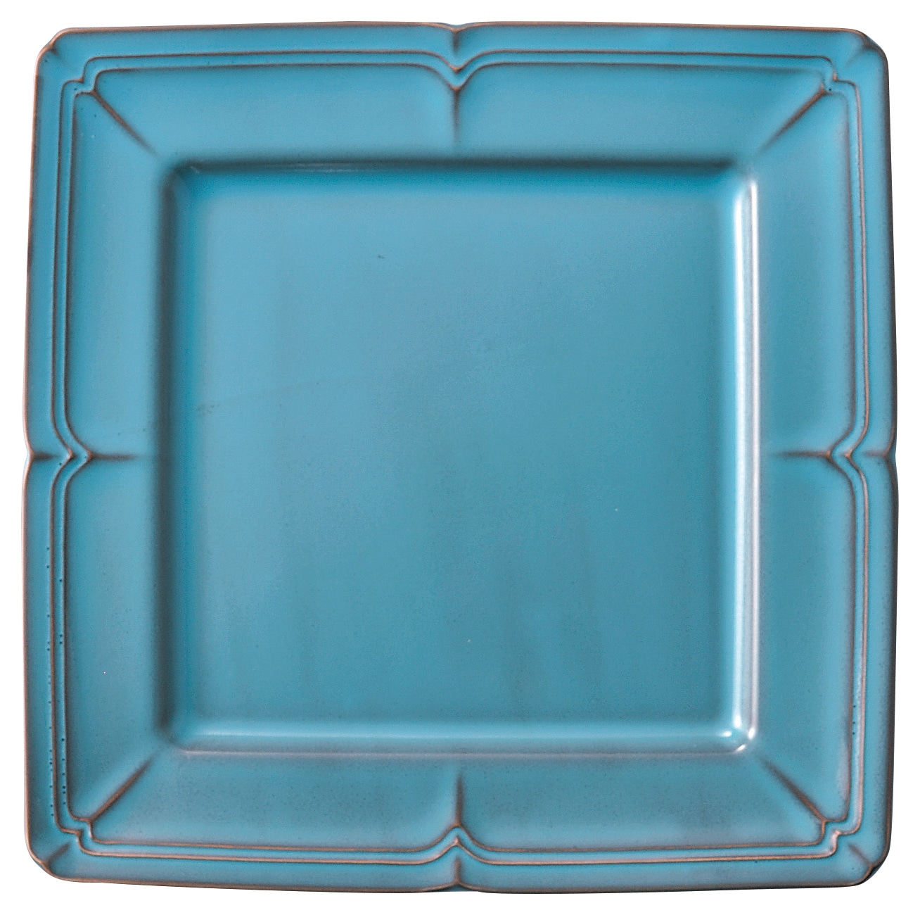 山万 ラフィネ　アンティークブルー　27.5cmスクエアープレート 1個（ご注文単位1個）【直送品】
