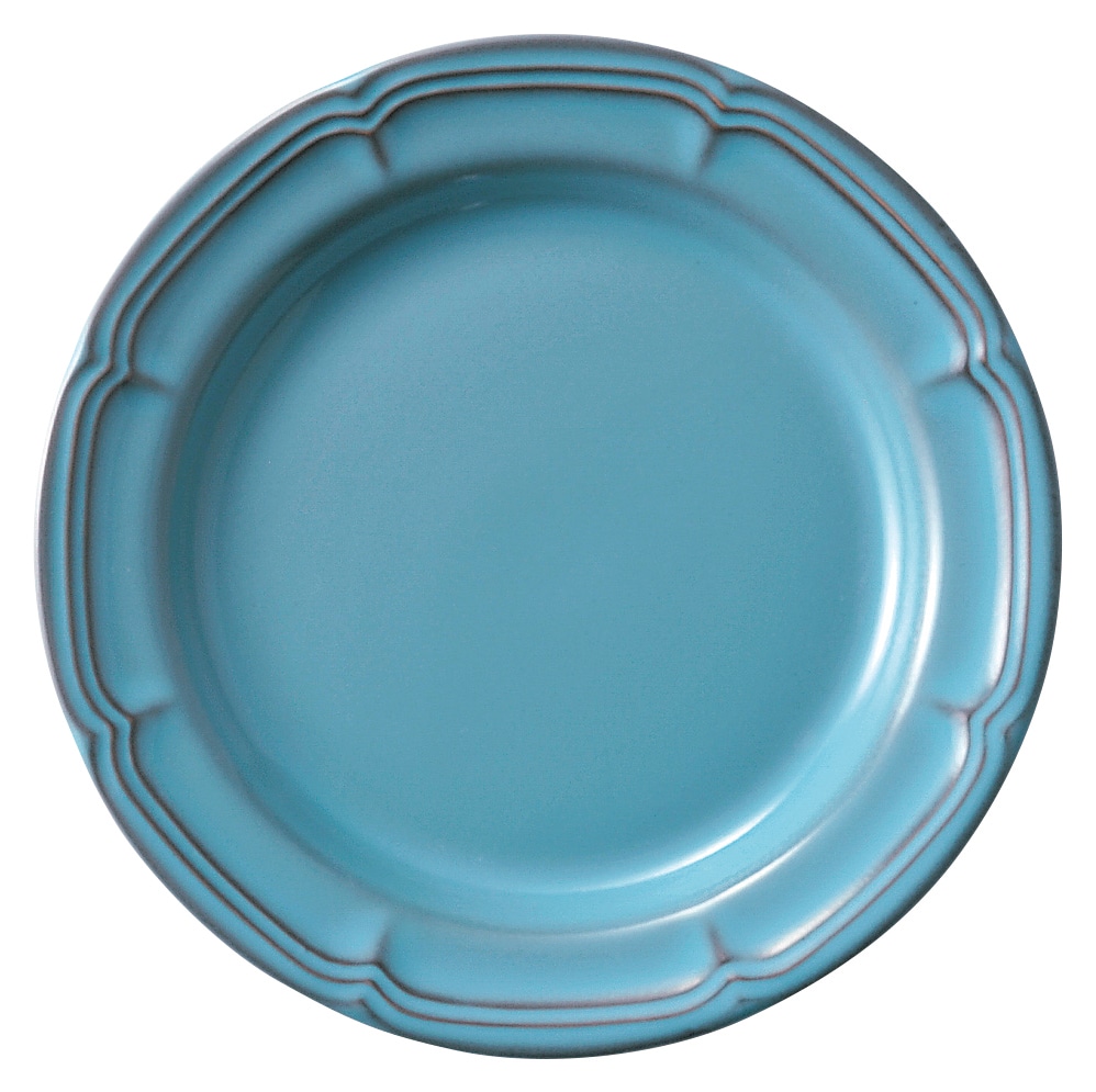 山万 ラフィネ　アンティークブルー　26cmリムプレート 1個（ご注文単位1個）【直送品】